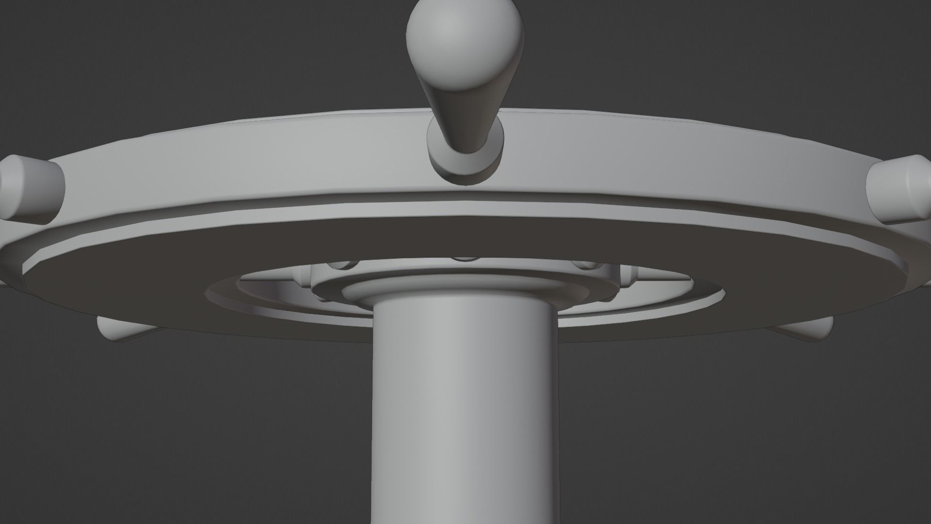 Ships Wheel Table Low-poly 3D model_14