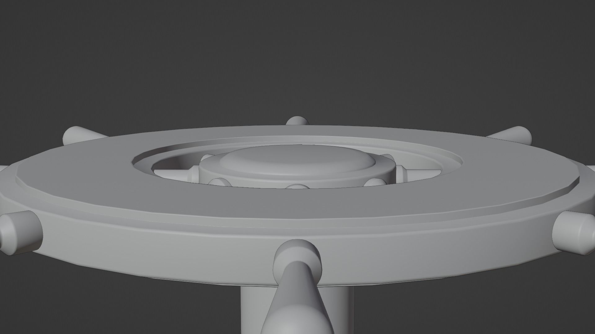Ships Wheel Table Low-poly 3D model_11