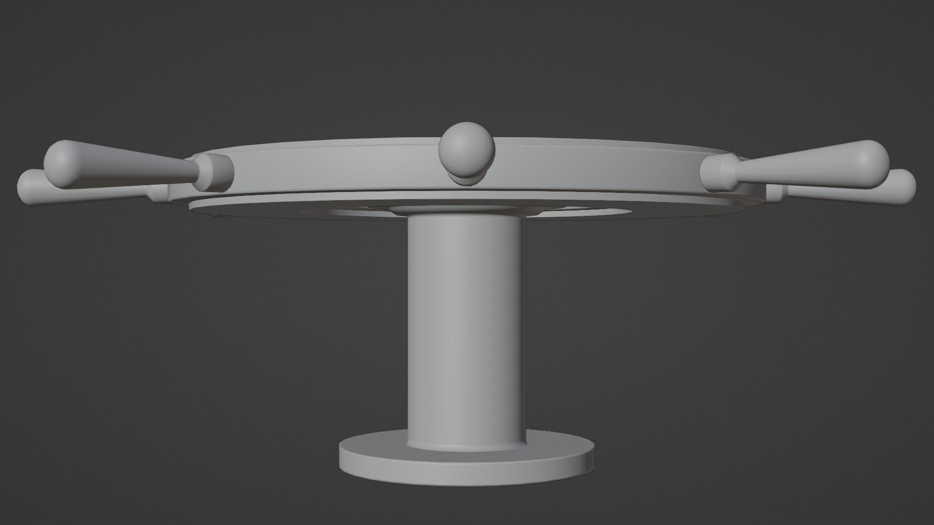Ships Wheel Table Low-poly 3D model_2