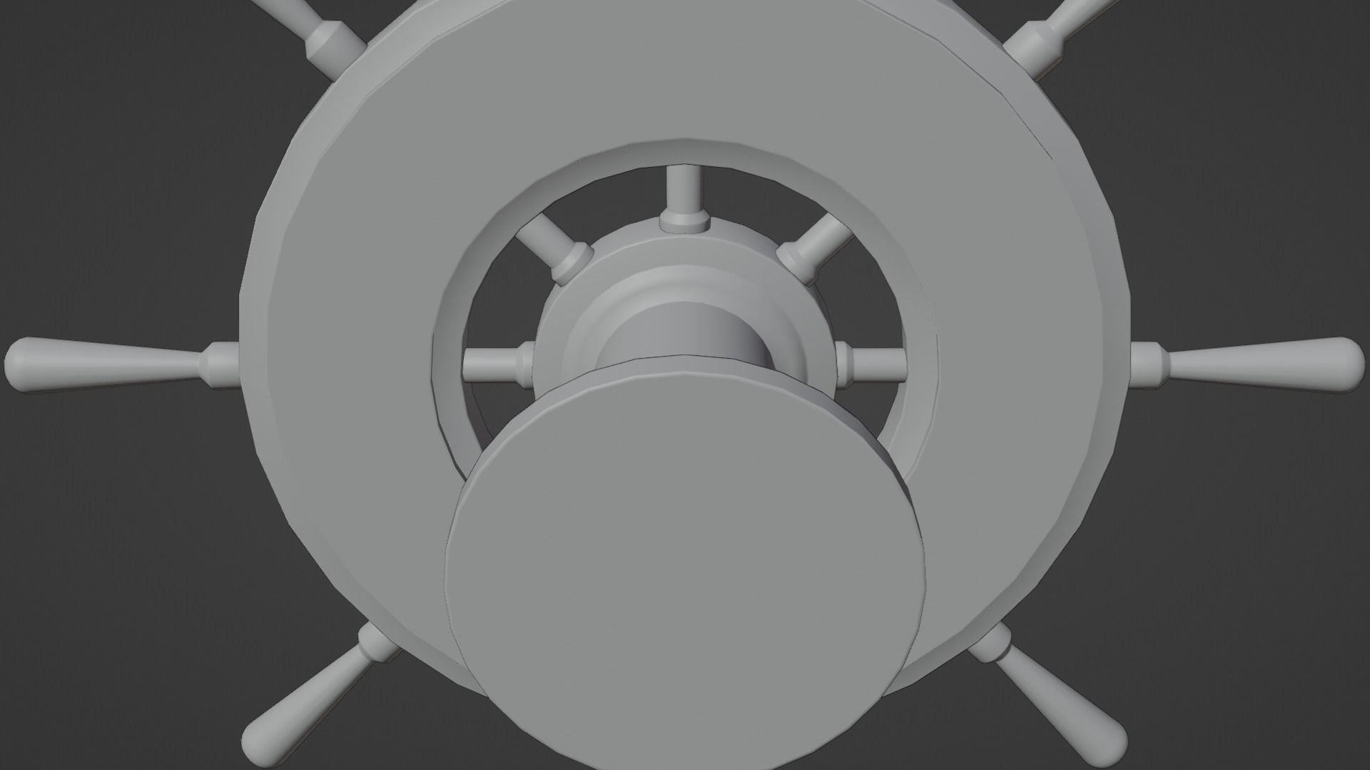 Ships Wheel Table Low-poly 3D model_20