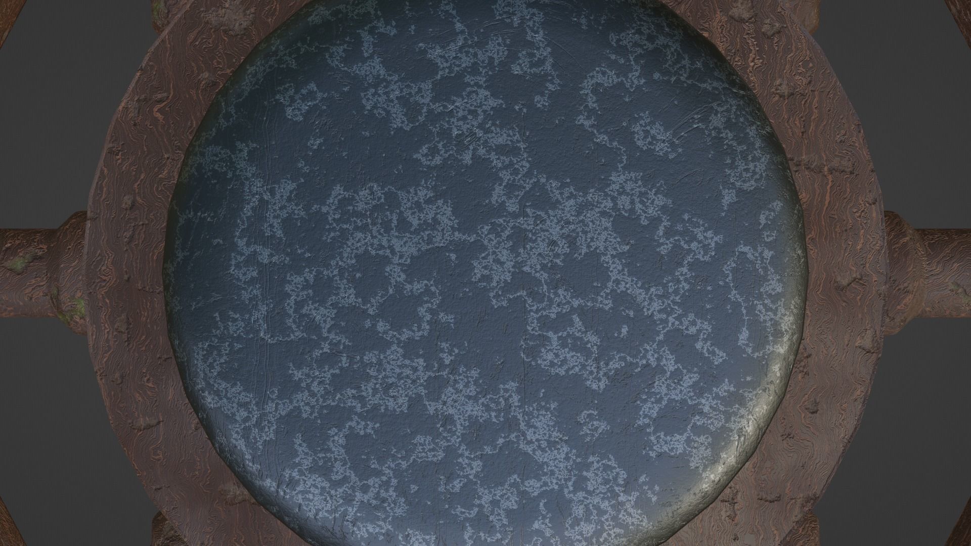 Ships Wheel Table Low-poly 3D model_25