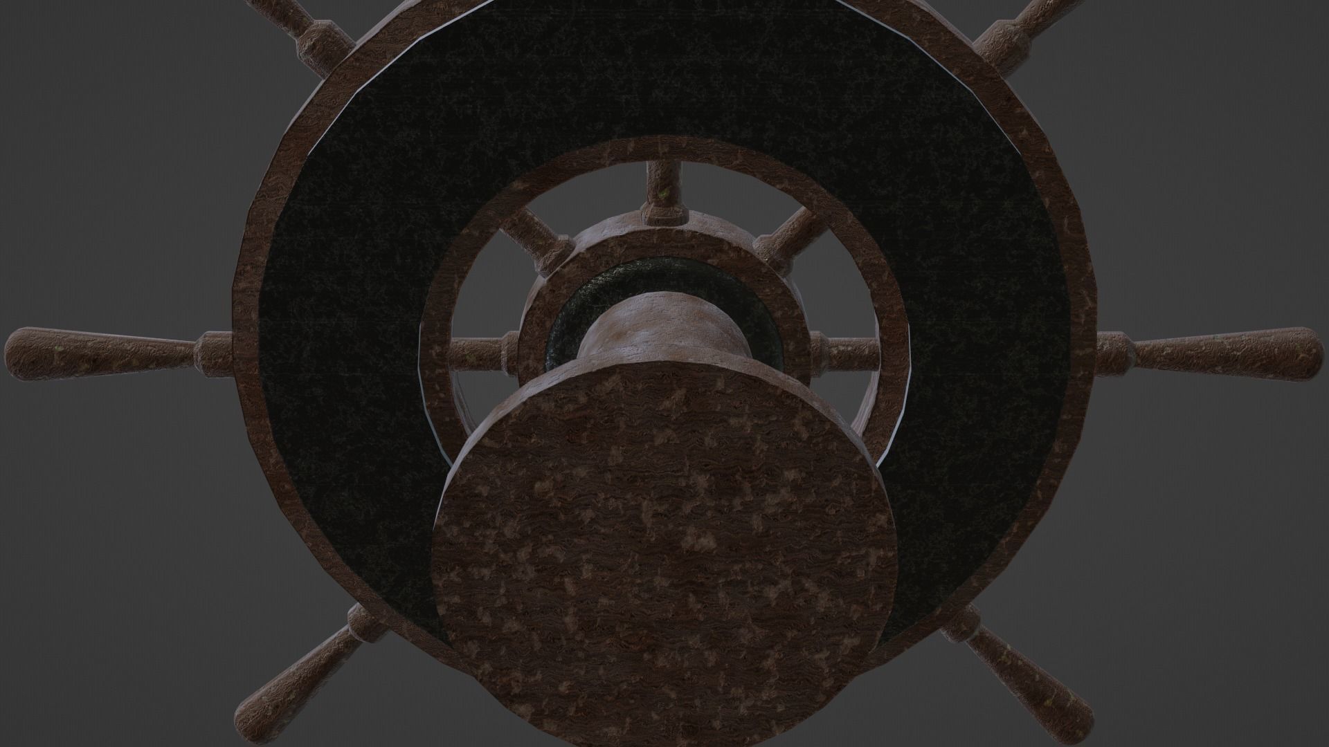 Ships Wheel Table Low-poly 3D model_19