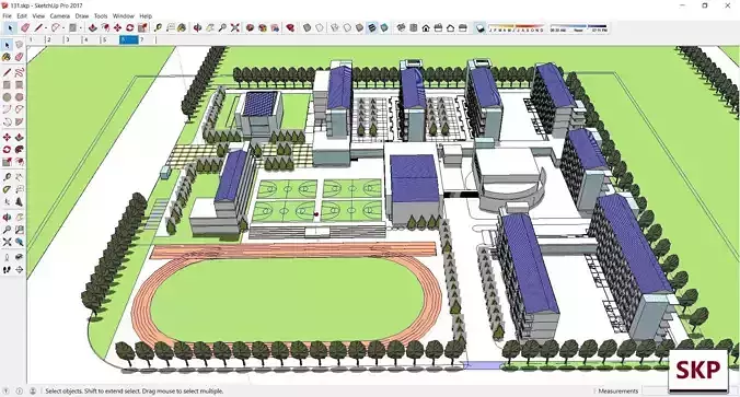 Sketchup School and University 131 3D model