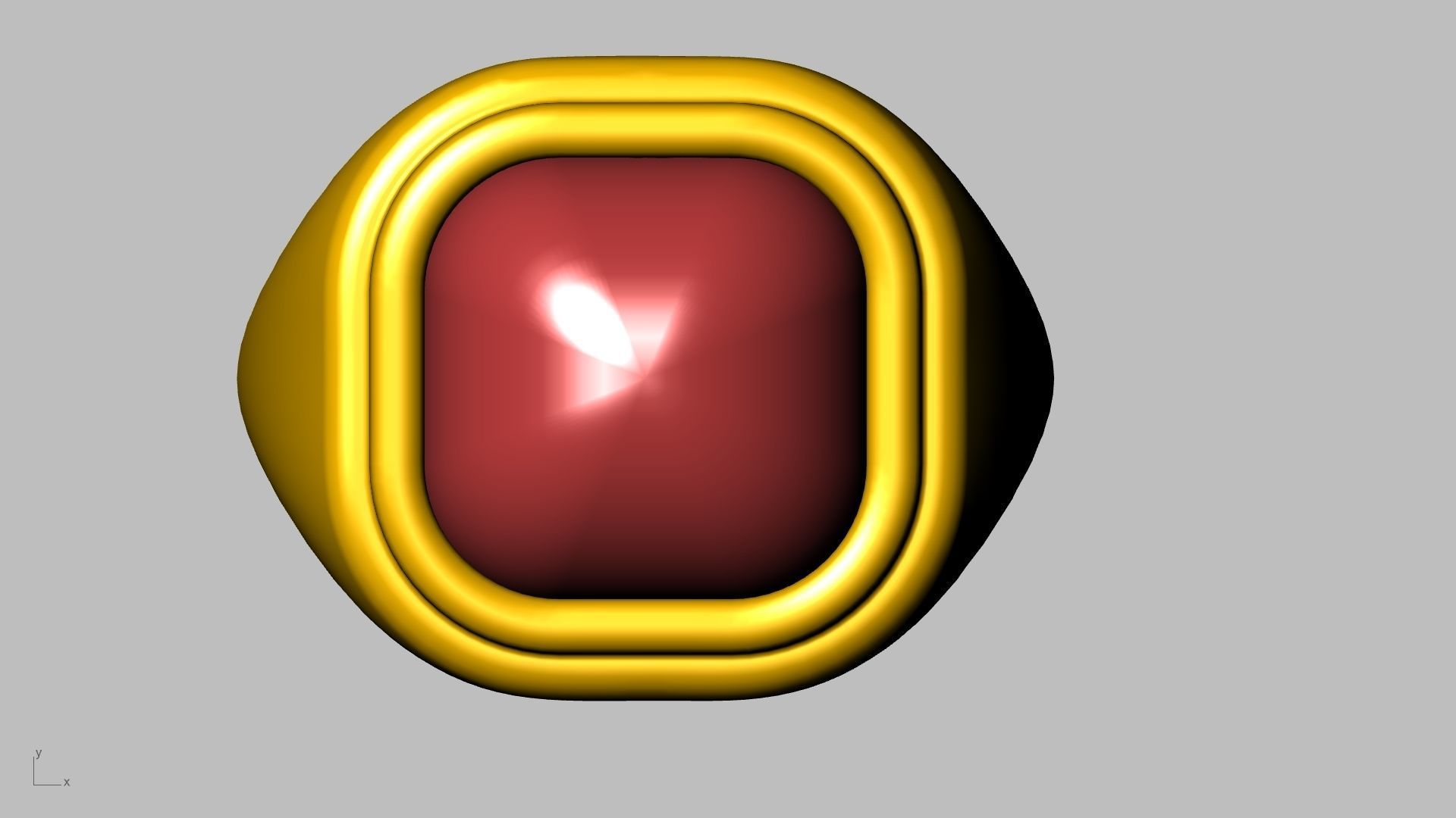 conic cornered cabochon ring stl verified  3D print model_20