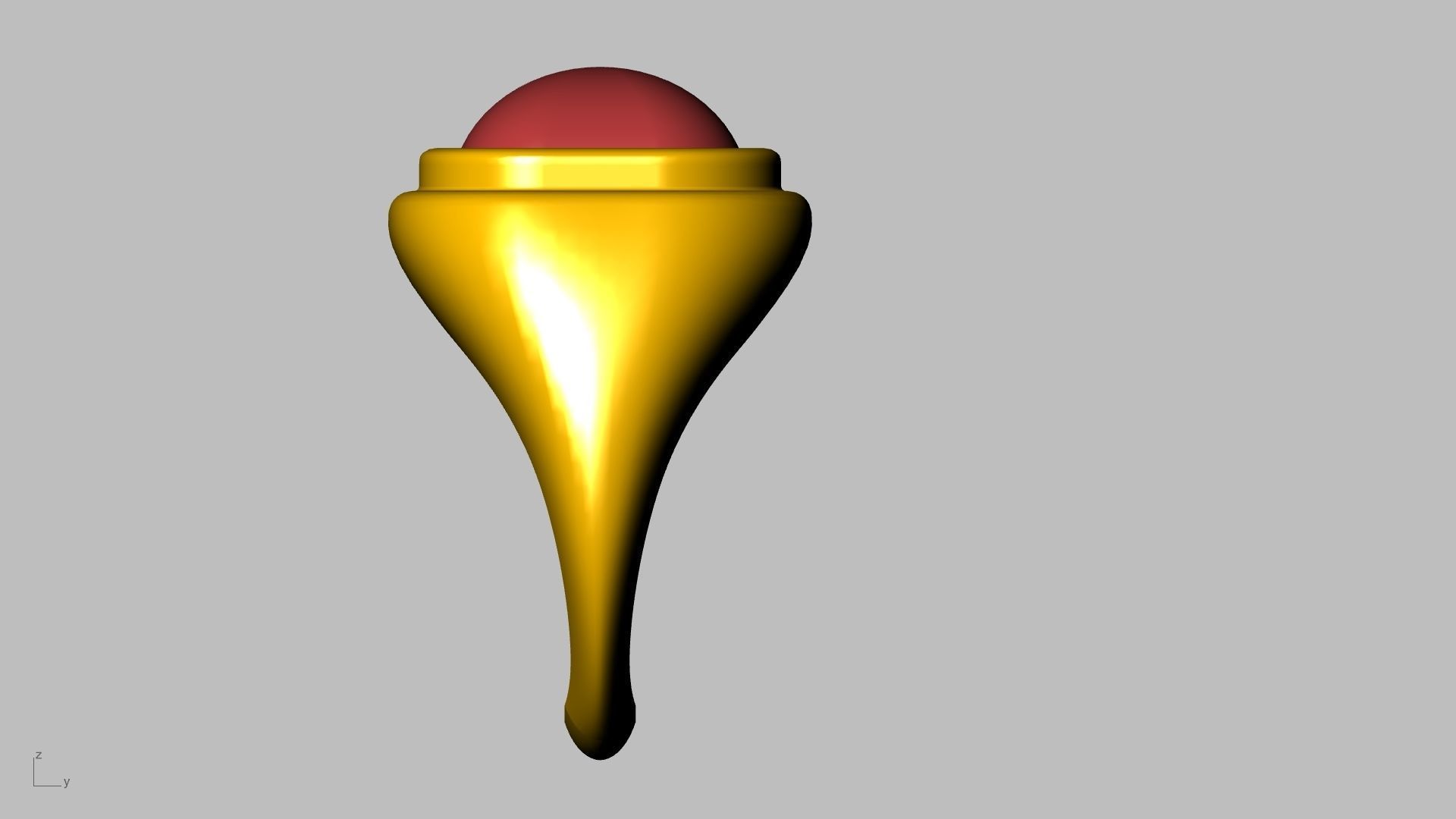 conic cornered cabochon ring stl verified  3D print model_18