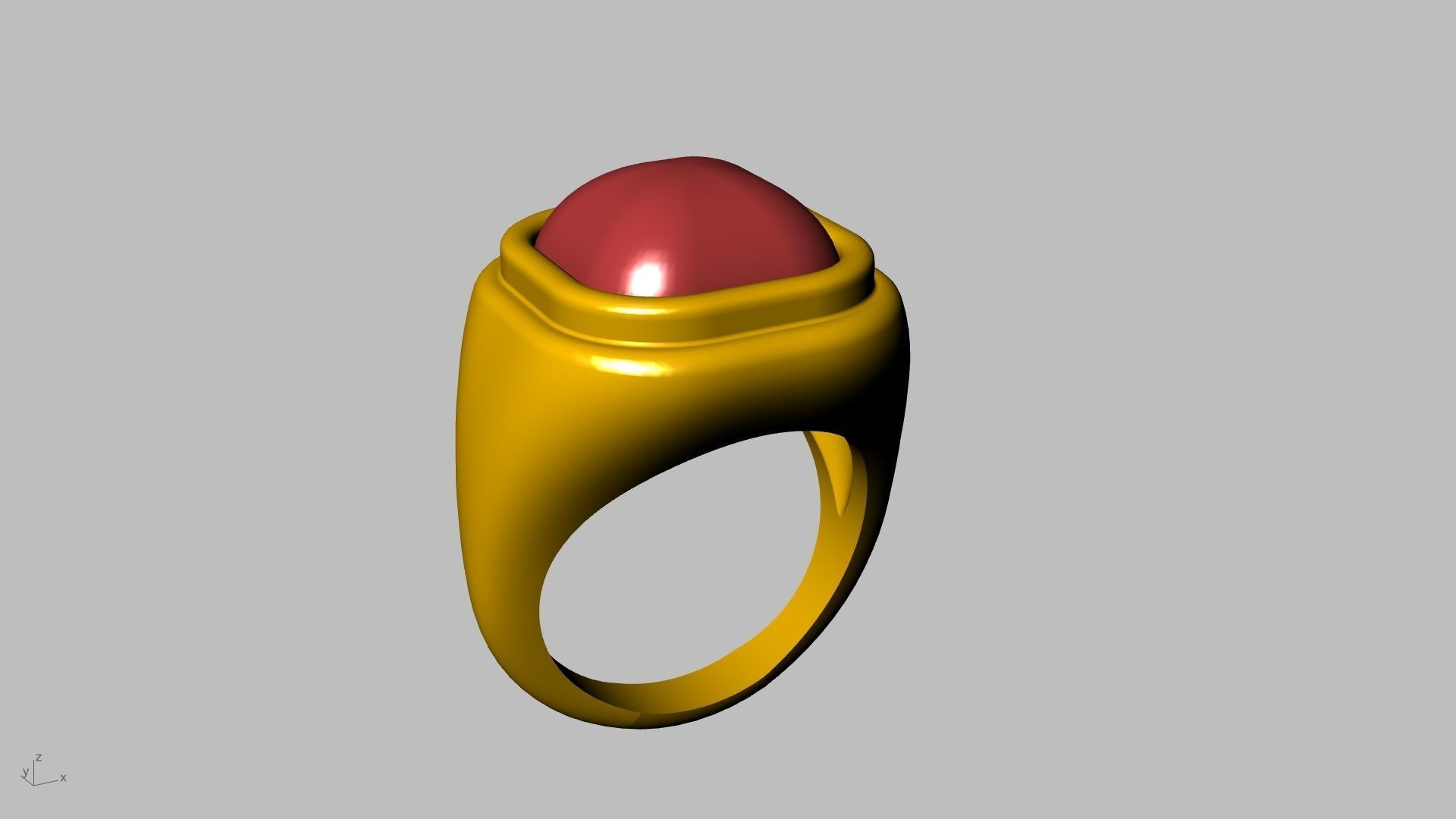 conic cornered cabochon ring stl verified  3D print model_17