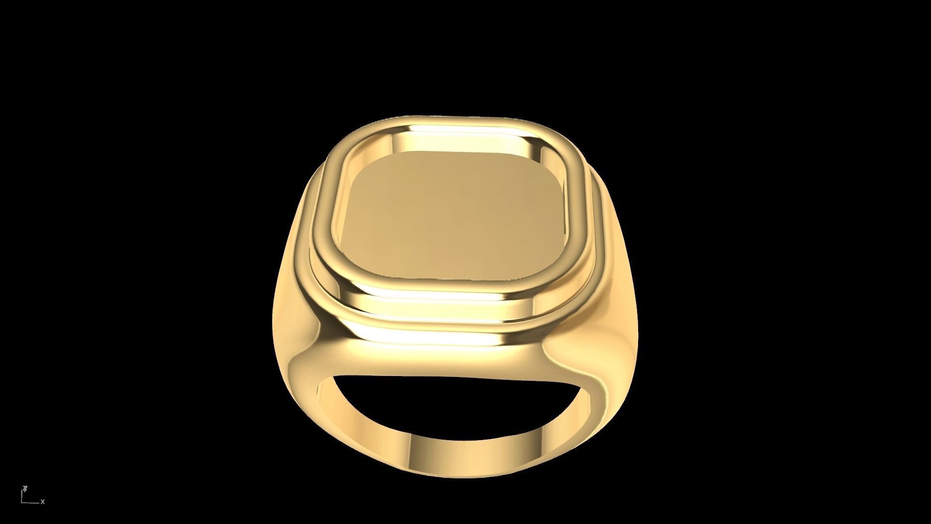 conic cornered cabochon ring stl verified  3D print model_13