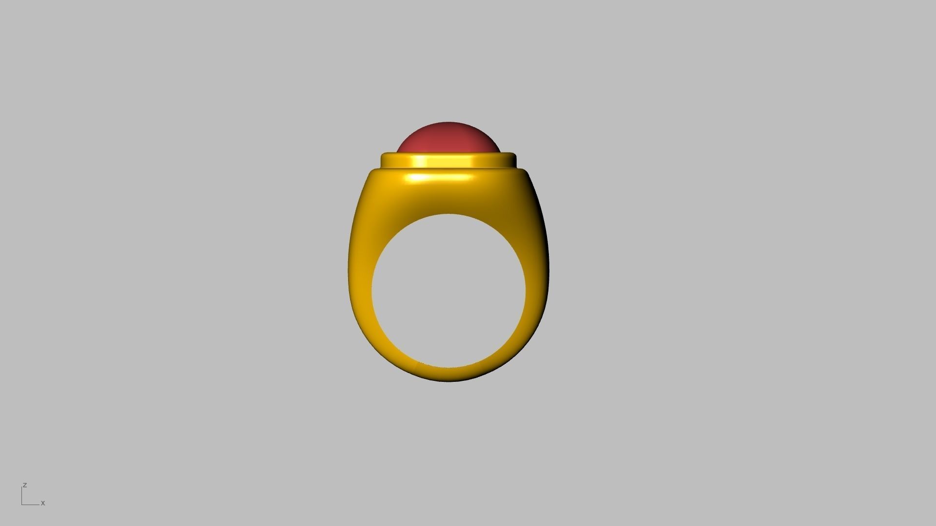 conic cornered cabochon ring stl verified  3D print model_19