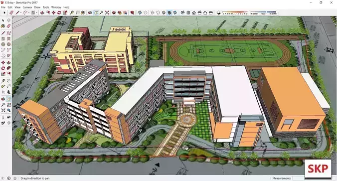 Sketchup School and University 133 3D model