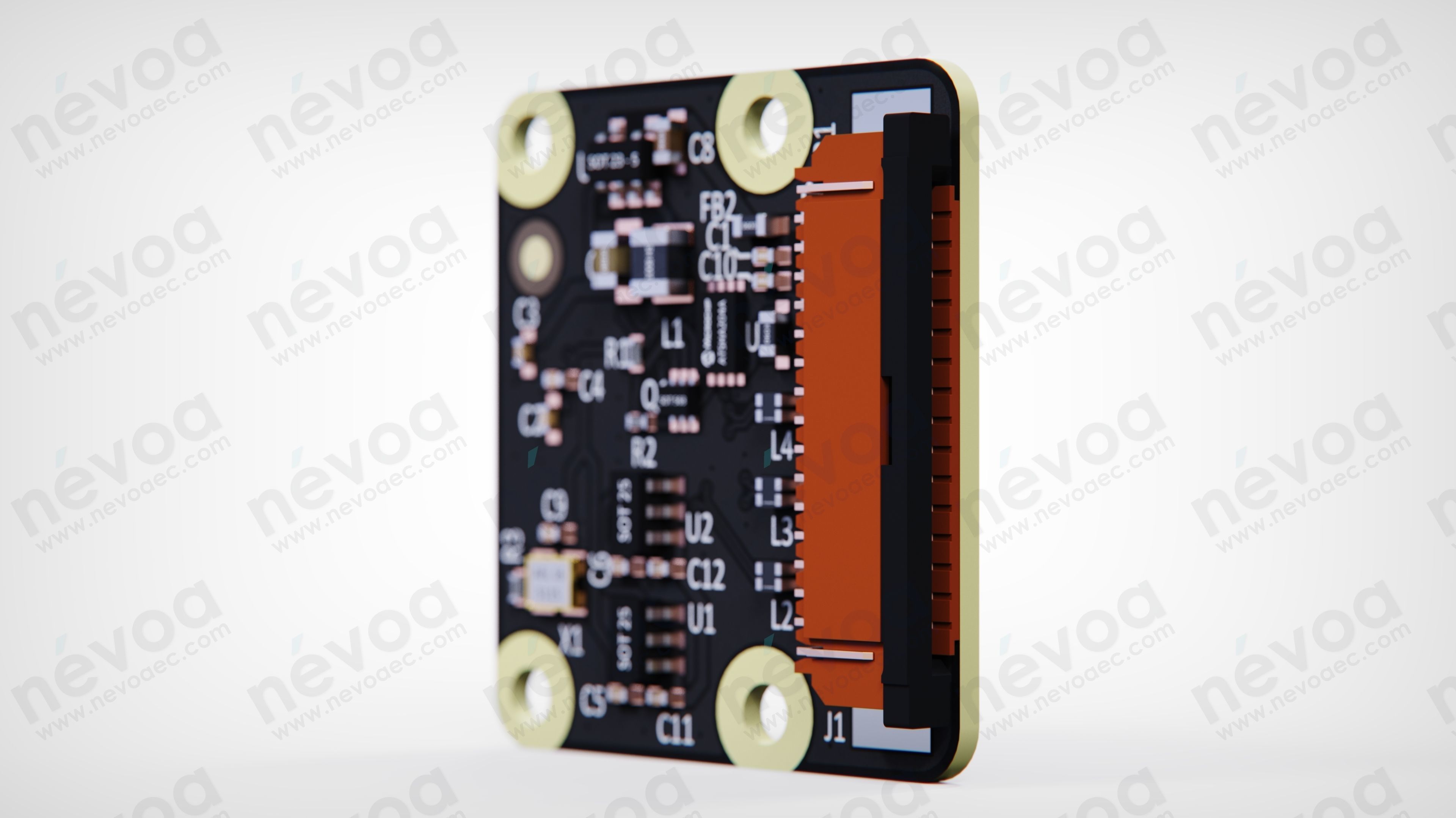 Camera Module - Raspberry Pi Camera Module 2 NoIR - Raspberry Pi 3D model_4