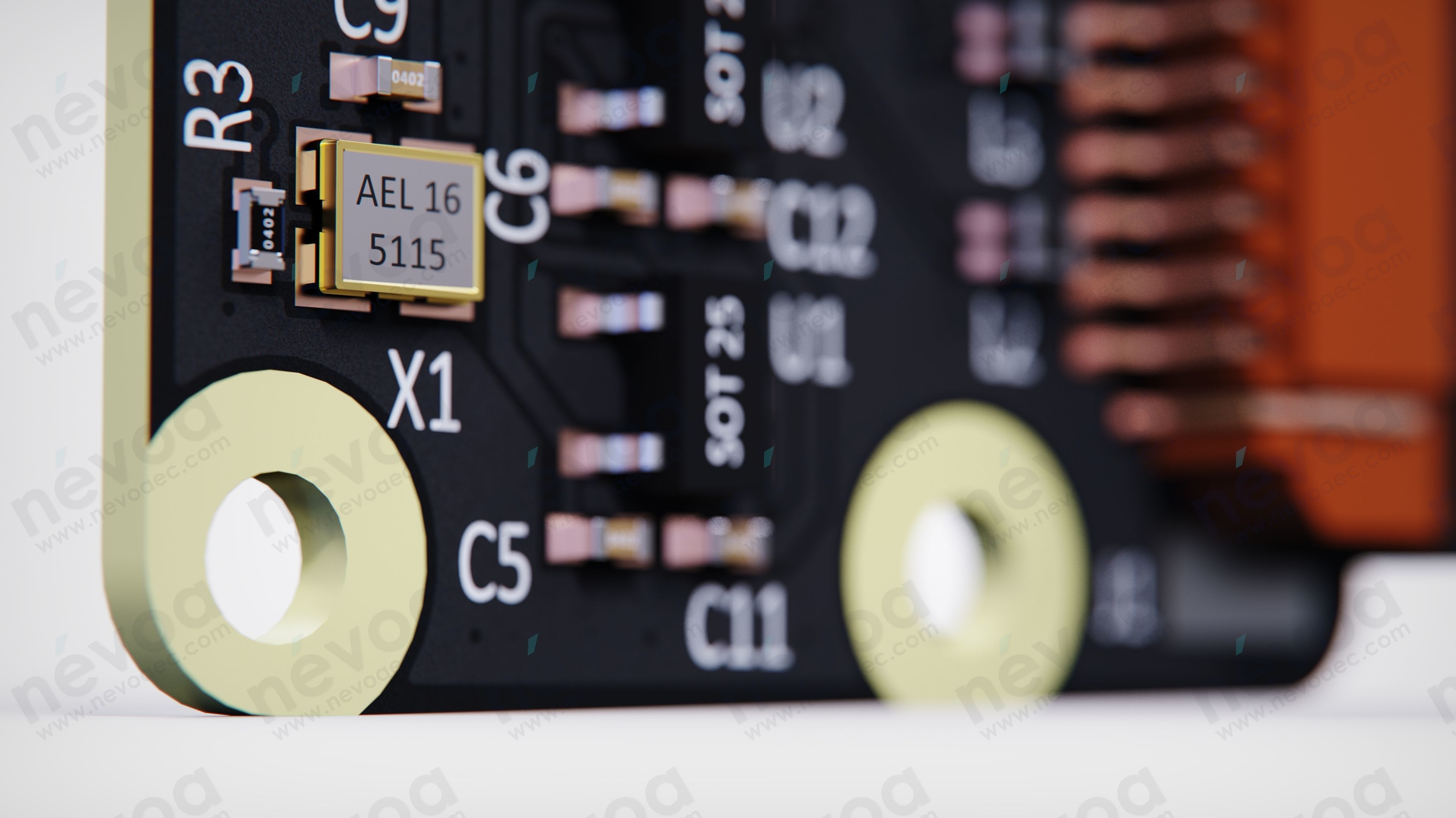 Camera Module - Raspberry Pi Camera Module 2 NoIR - Raspberry Pi 3D model_8