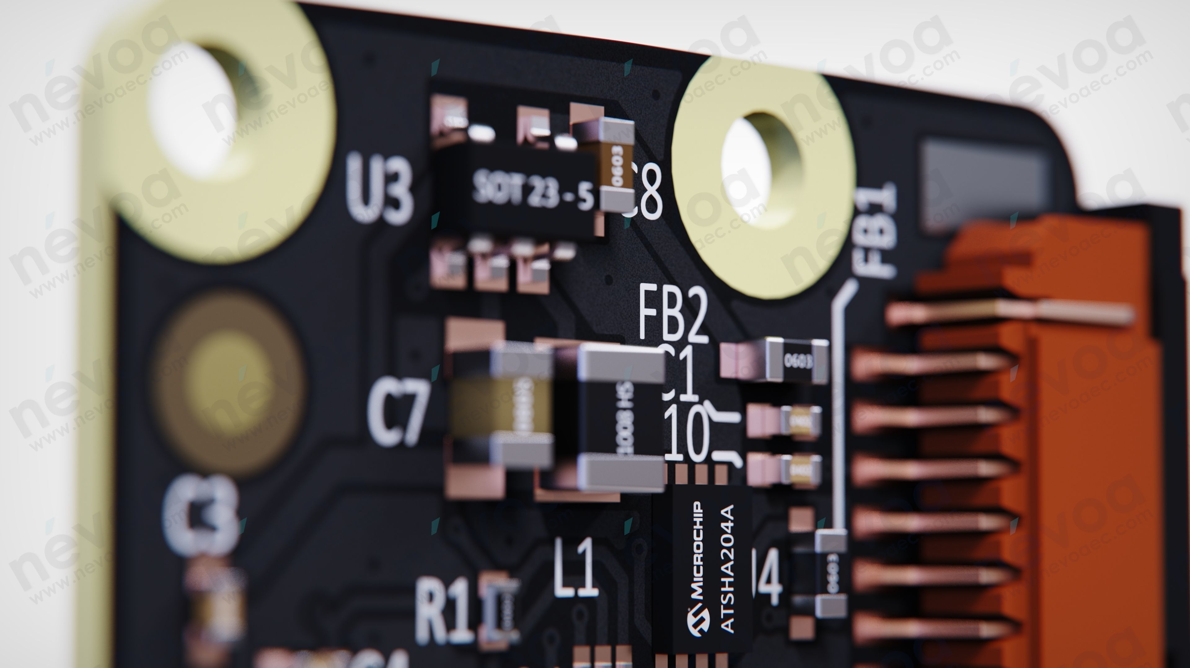 Camera Module - Raspberry Pi Camera Module 2 NoIR - Raspberry Pi 3D model_7