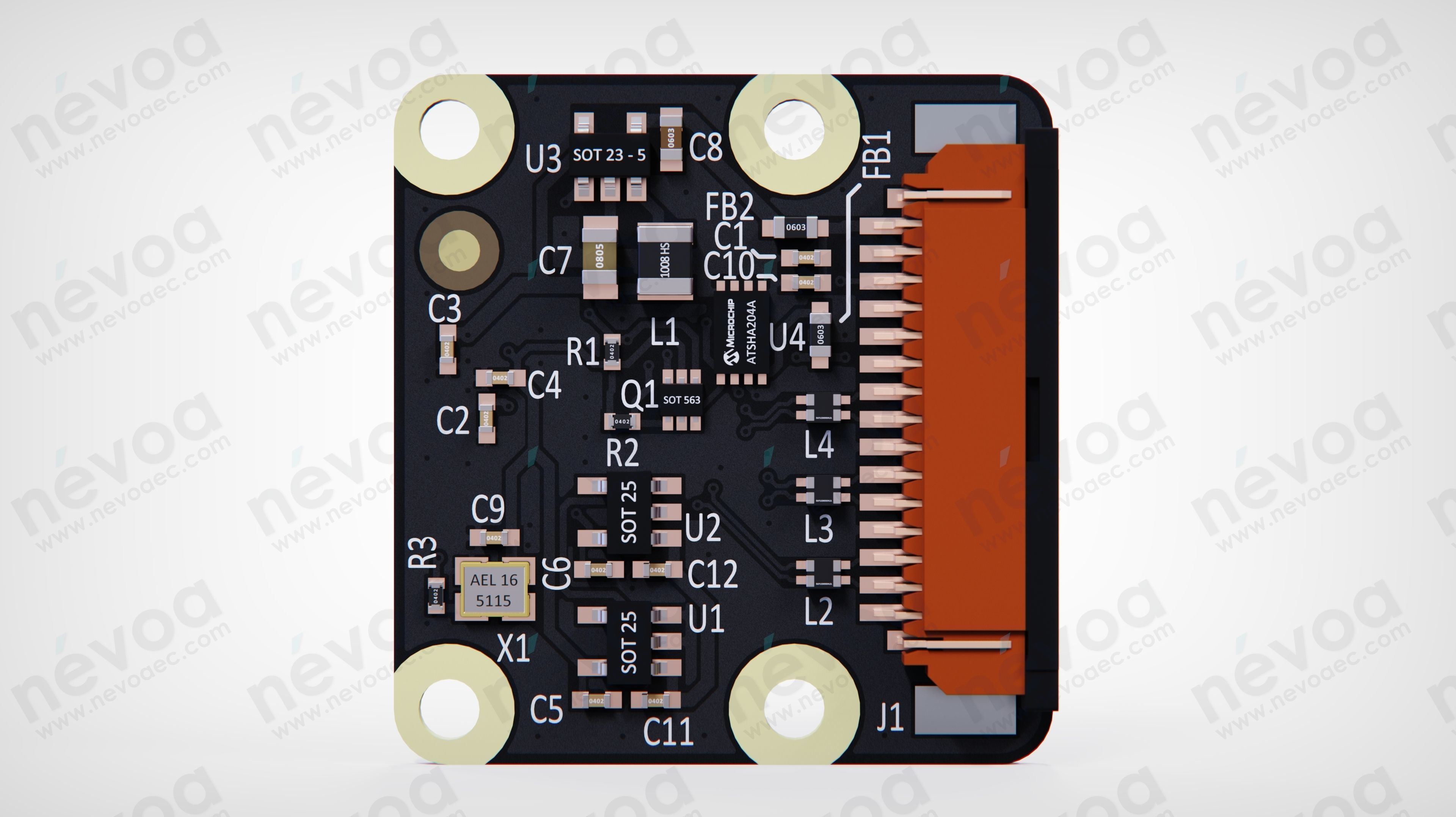Camera Module - Raspberry Pi Camera Module 2 NoIR - Raspberry Pi 3D model_2