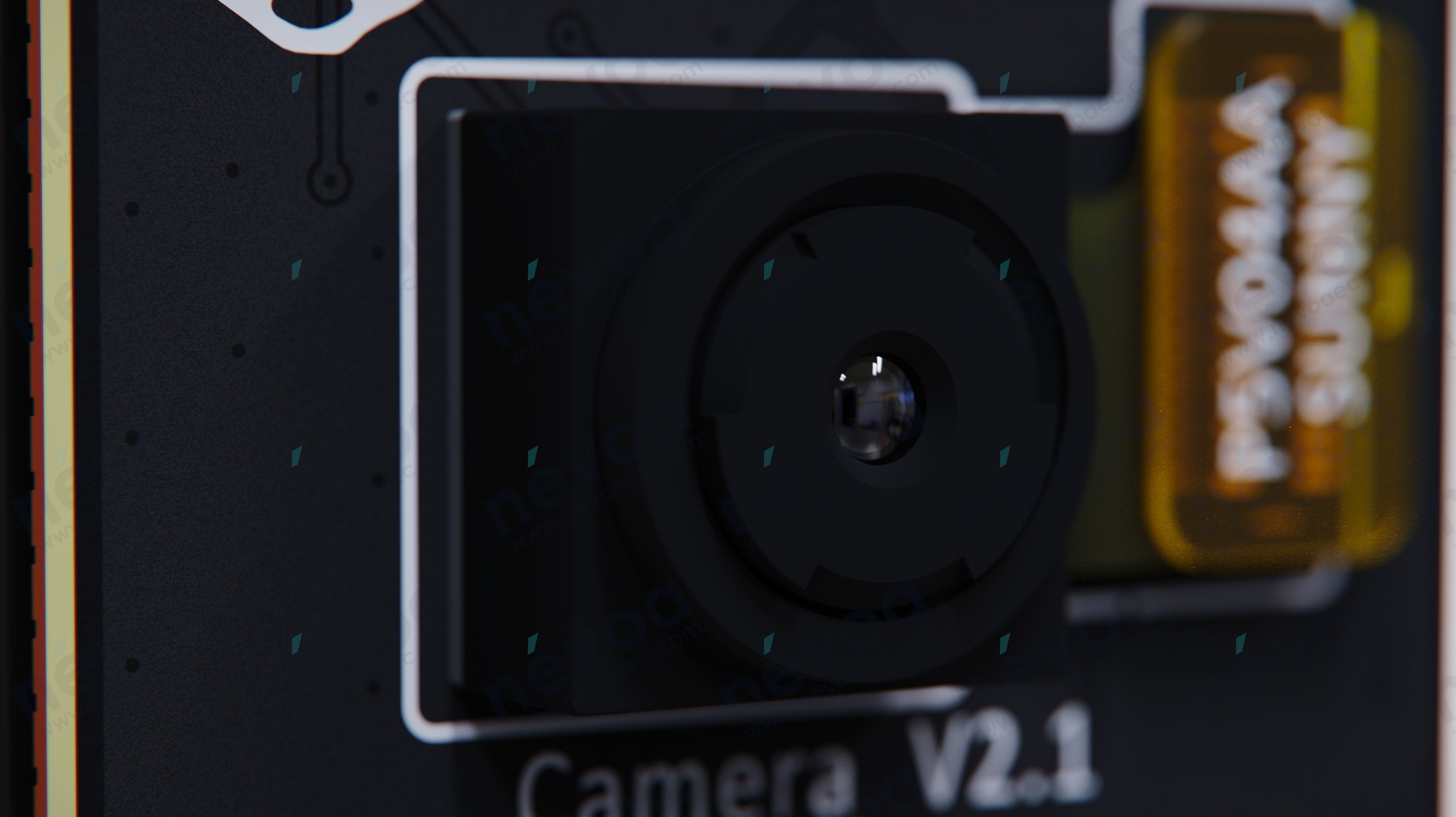 Camera Module - Raspberry Pi Camera Module 2 NoIR - Raspberry Pi 3D model_5