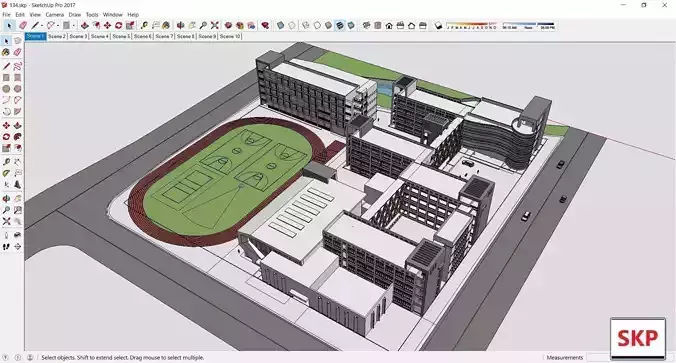 Sketchup School and University 134 3D model