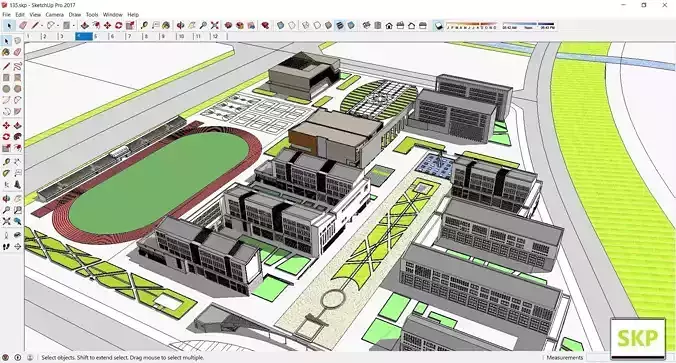 Sketchup School and University 135 3D model