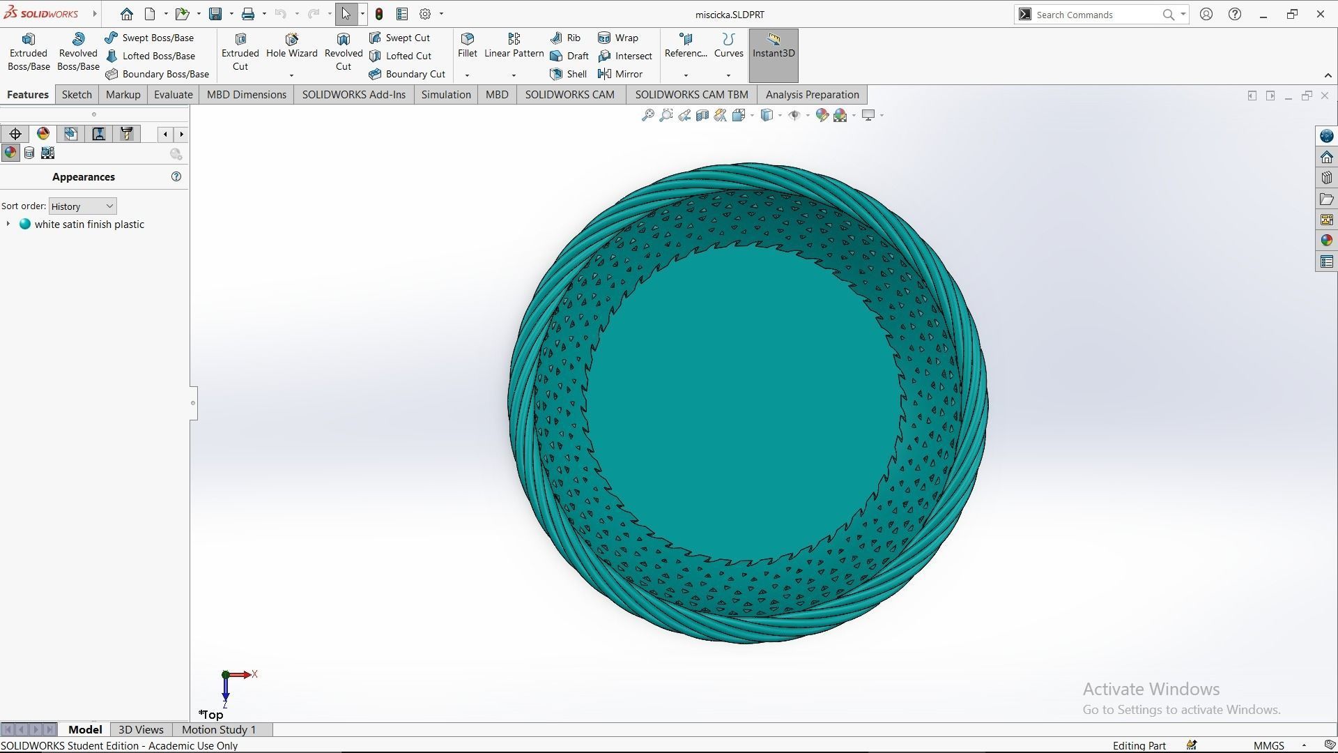 Basket for fruit 3D print model_1