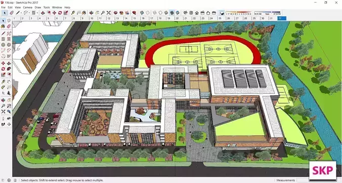 Sketchup School and University 136 3D model