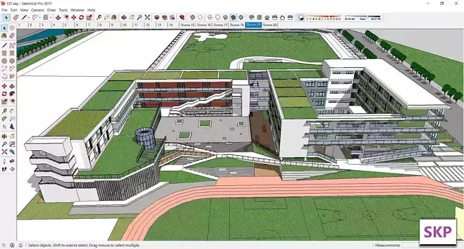 Sketchup School and University 137 3D model