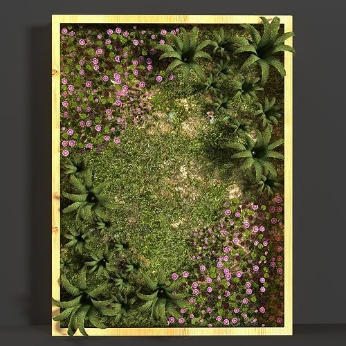 Vertical gardens 3D model