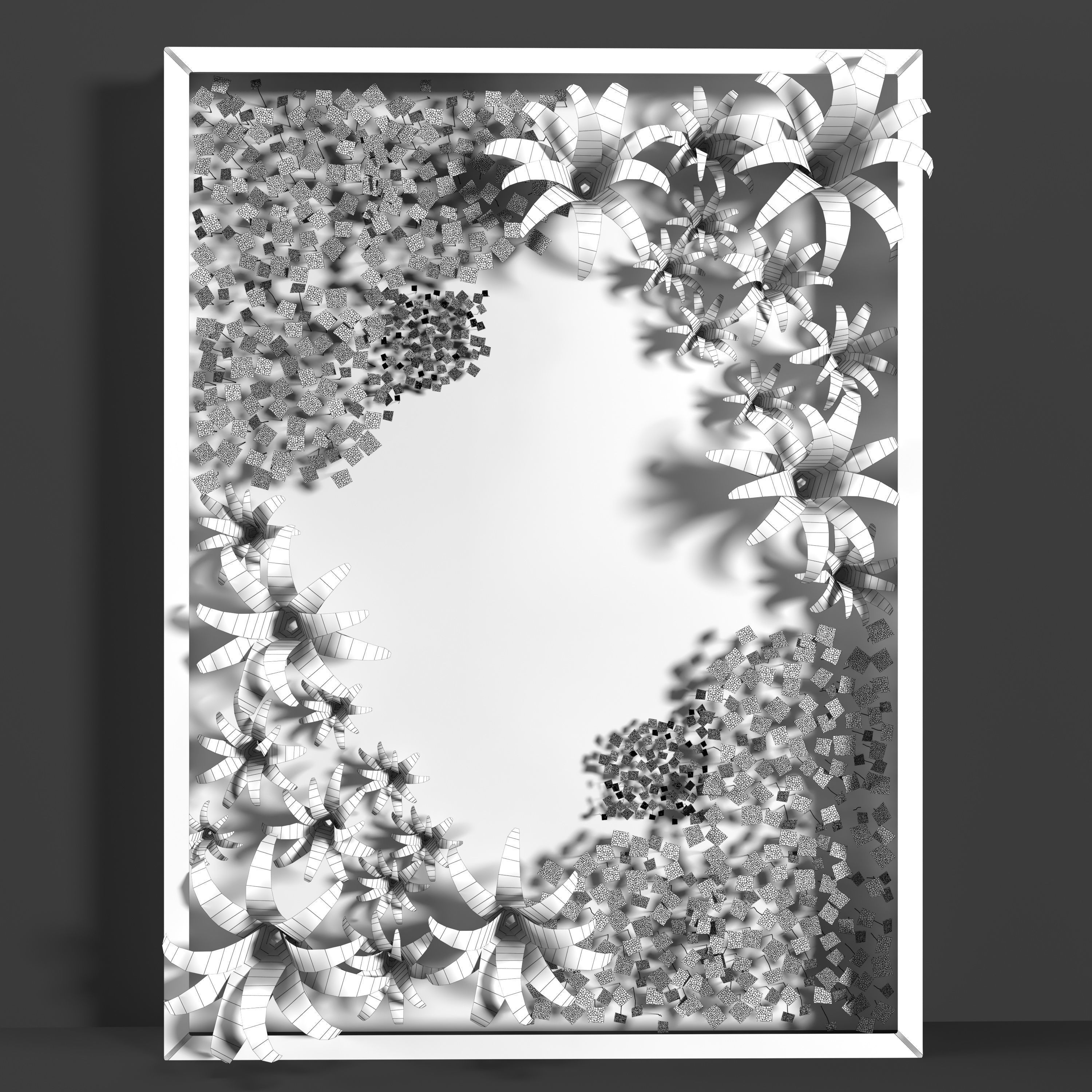 Vertical gardens 3D model_1