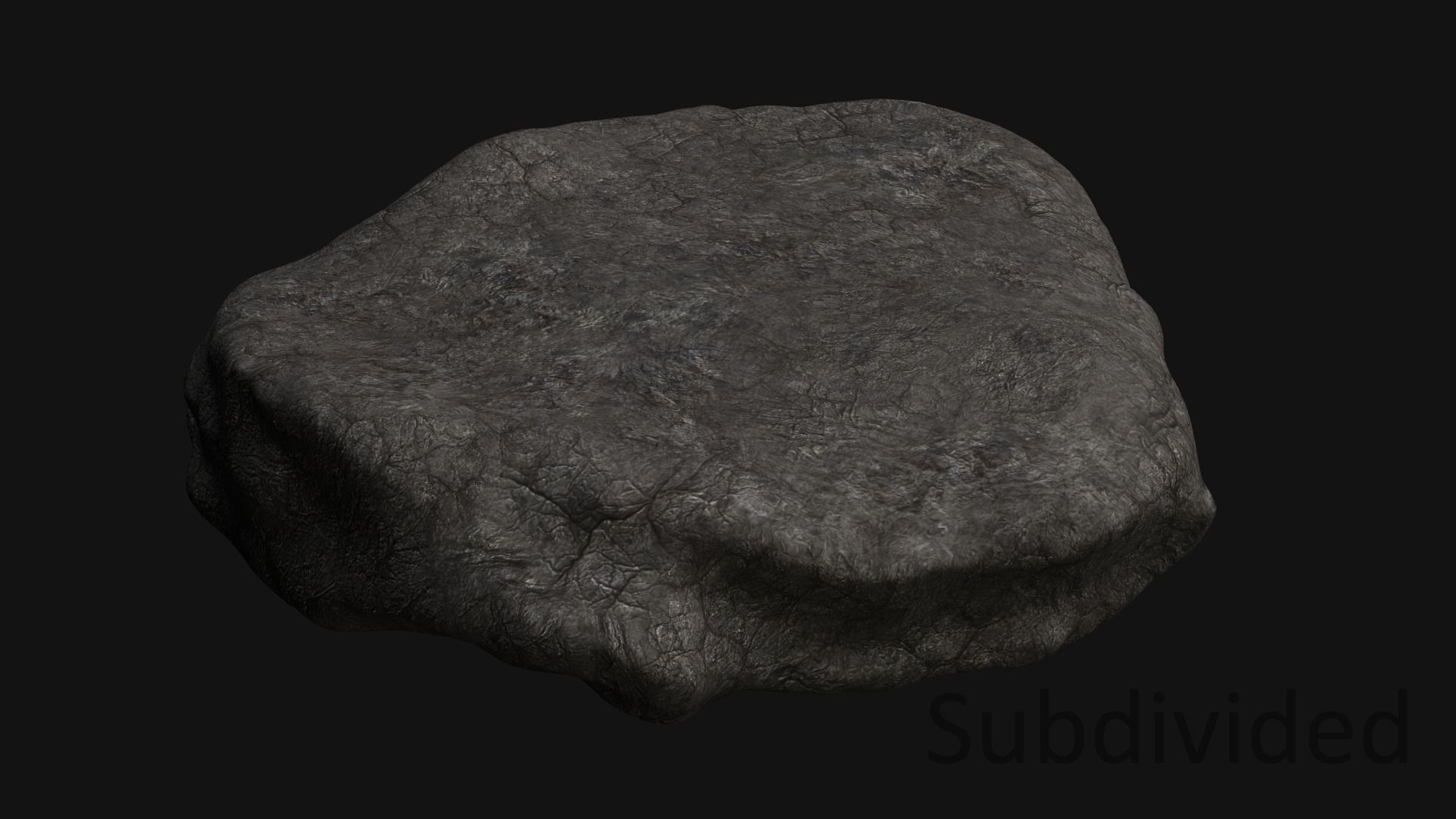 Rock 07 Base Free low-poly 3D model_2