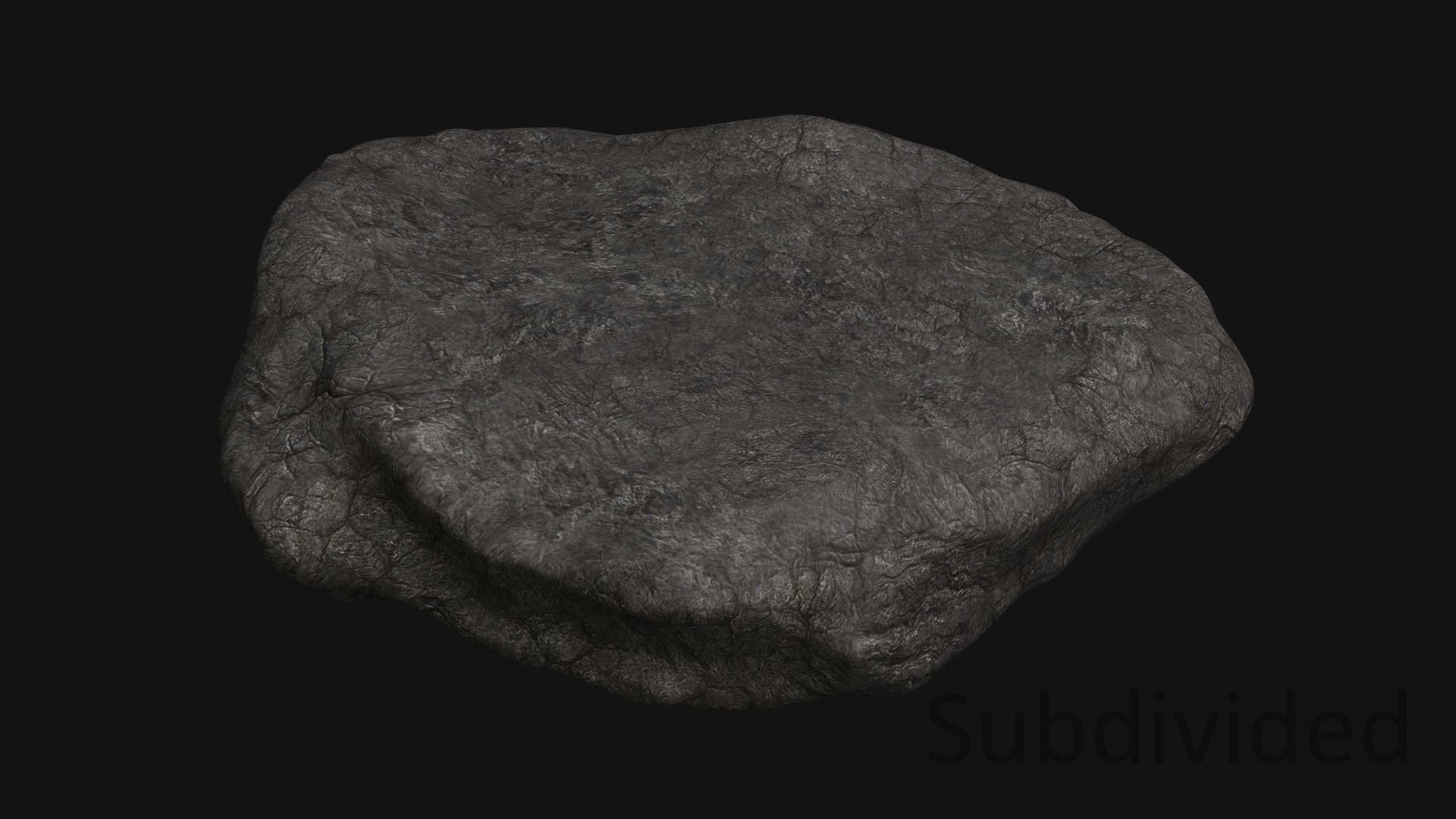 Rock 07 Base Free low-poly 3D model_1