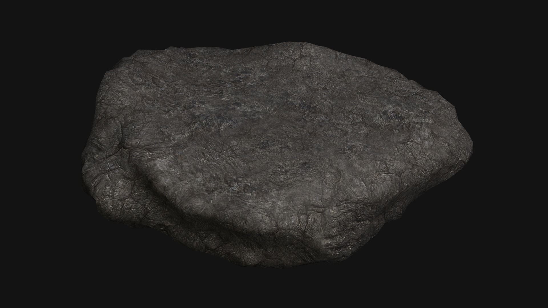 Rock 07 Base Free low-poly 3D model_4