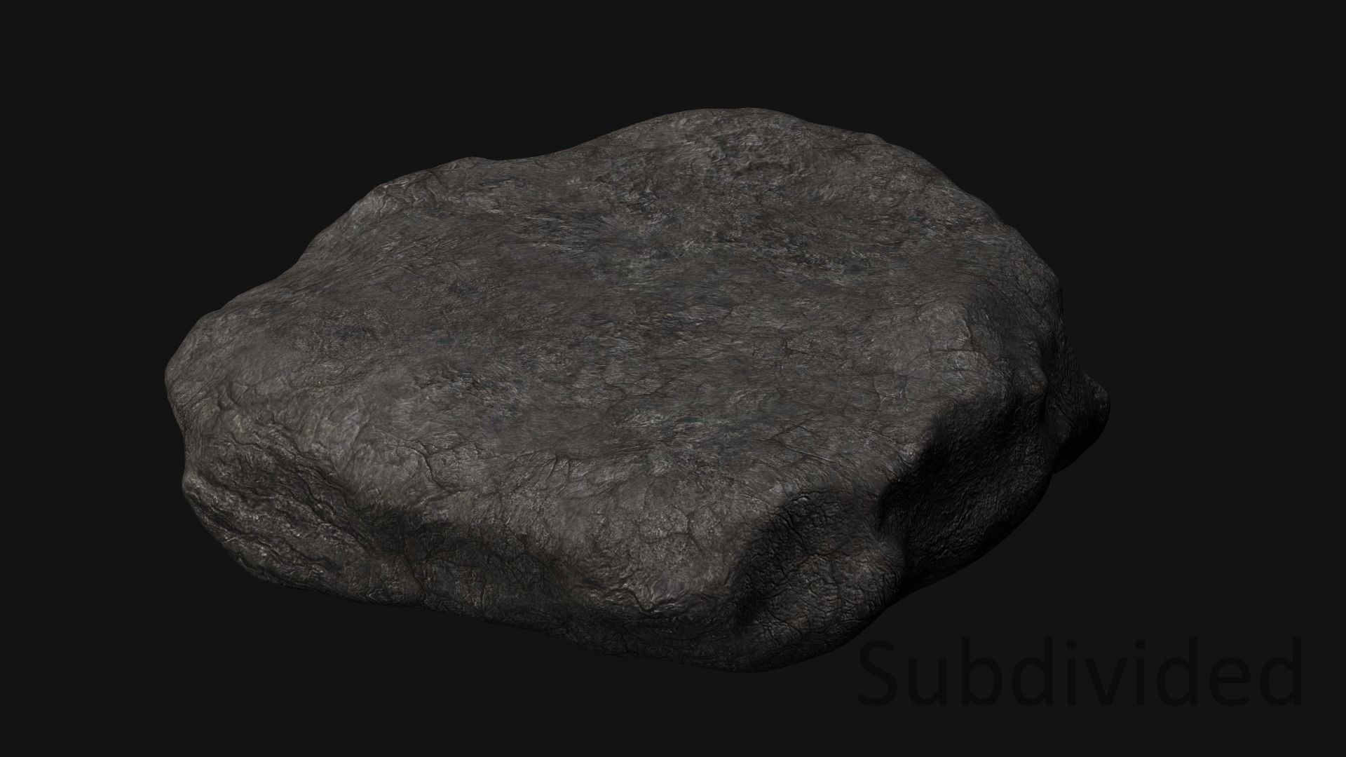 Rock 07 Base Free low-poly 3D model_3