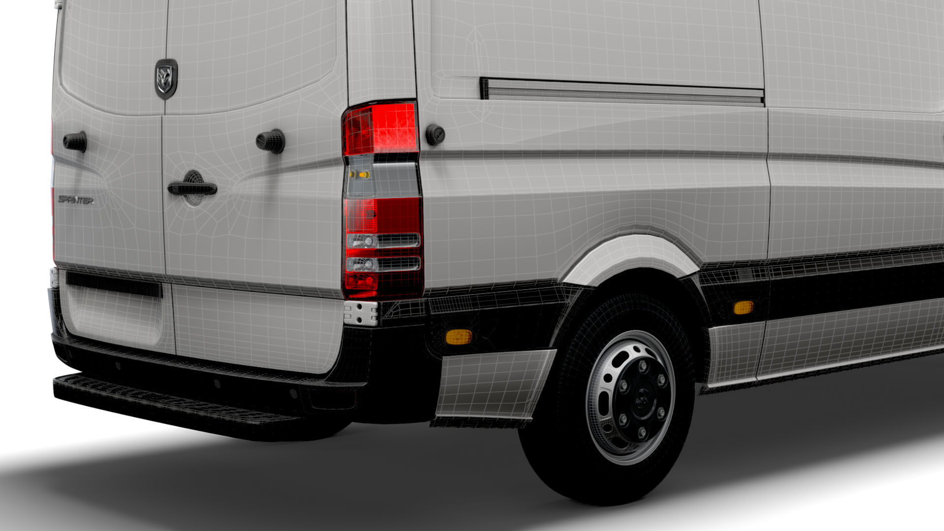 Dodge Sprinter Van L2H2 2009 3D model_23