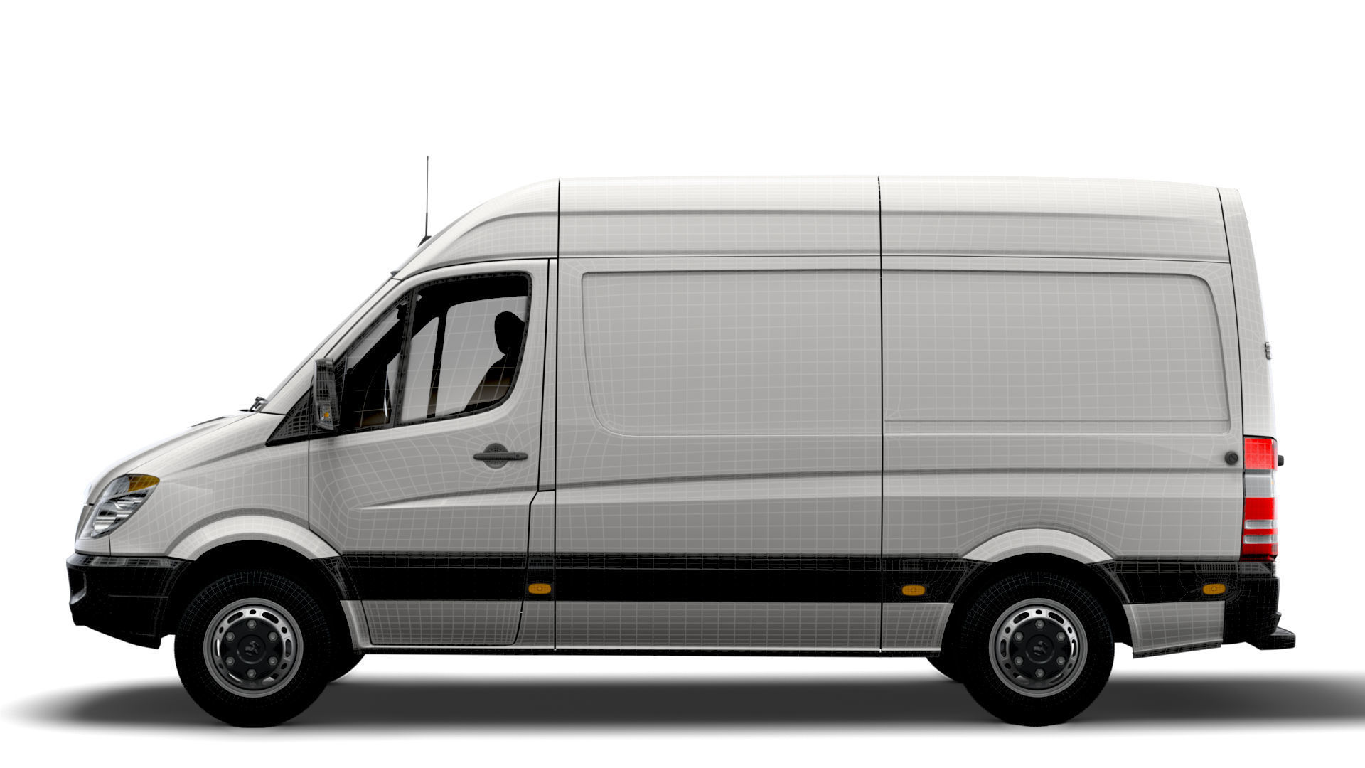Dodge Sprinter Van L2H2 2009 3D model_16