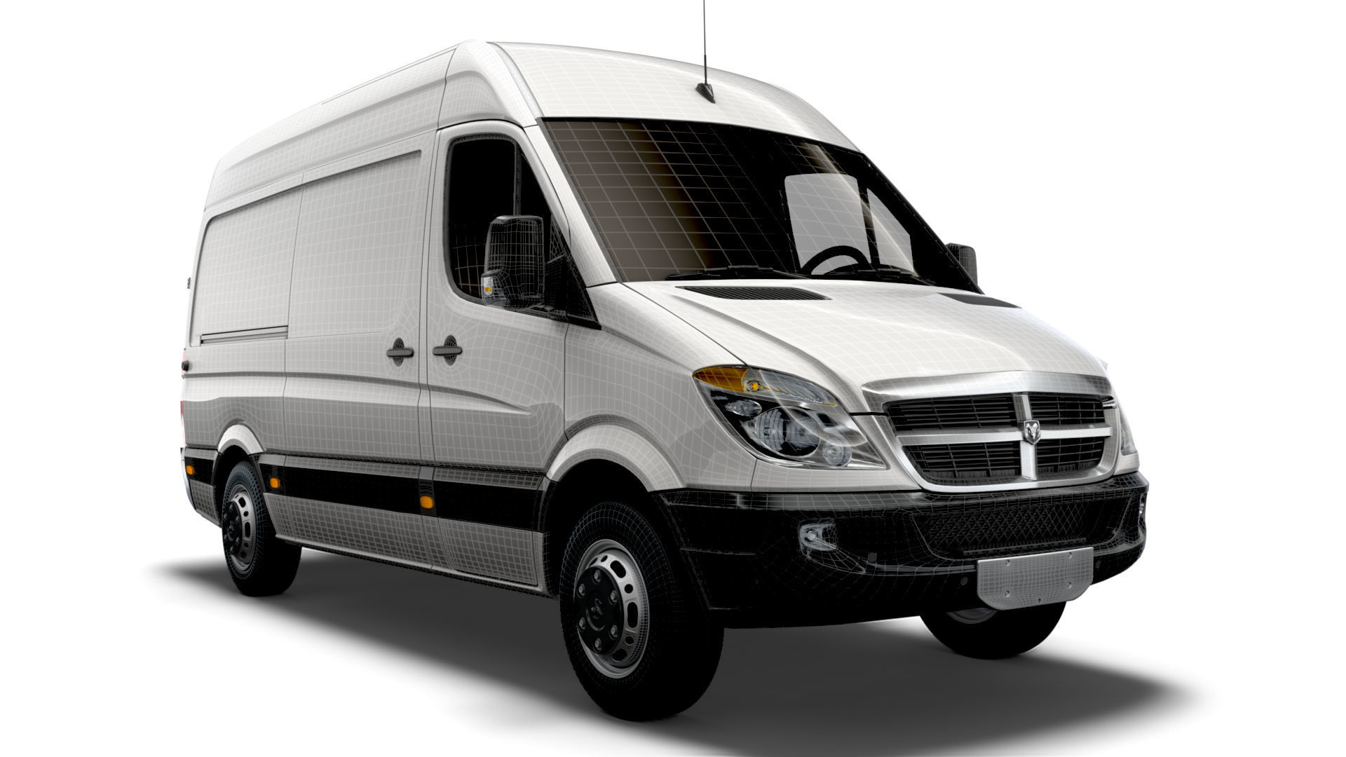 Dodge Sprinter Van L2H2 2009 3D model_12