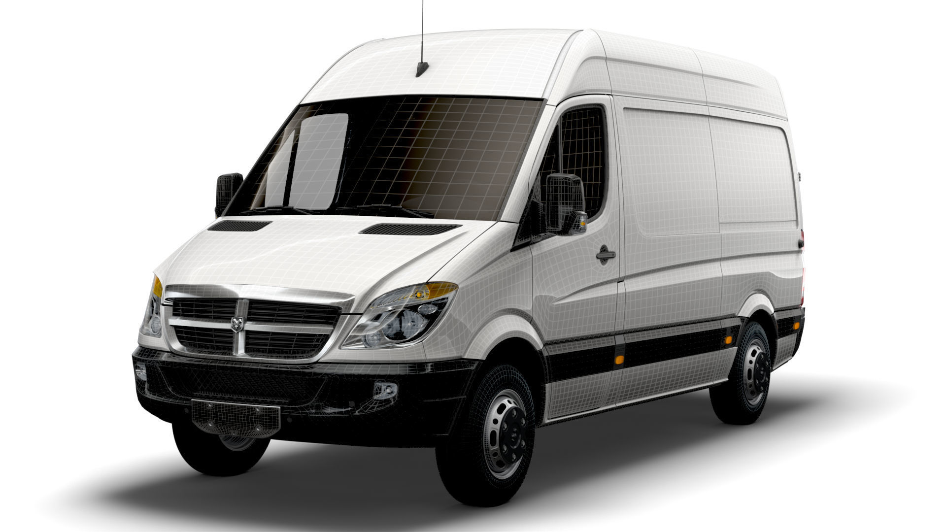 Dodge Sprinter Van L2H2 2009 3D model_20