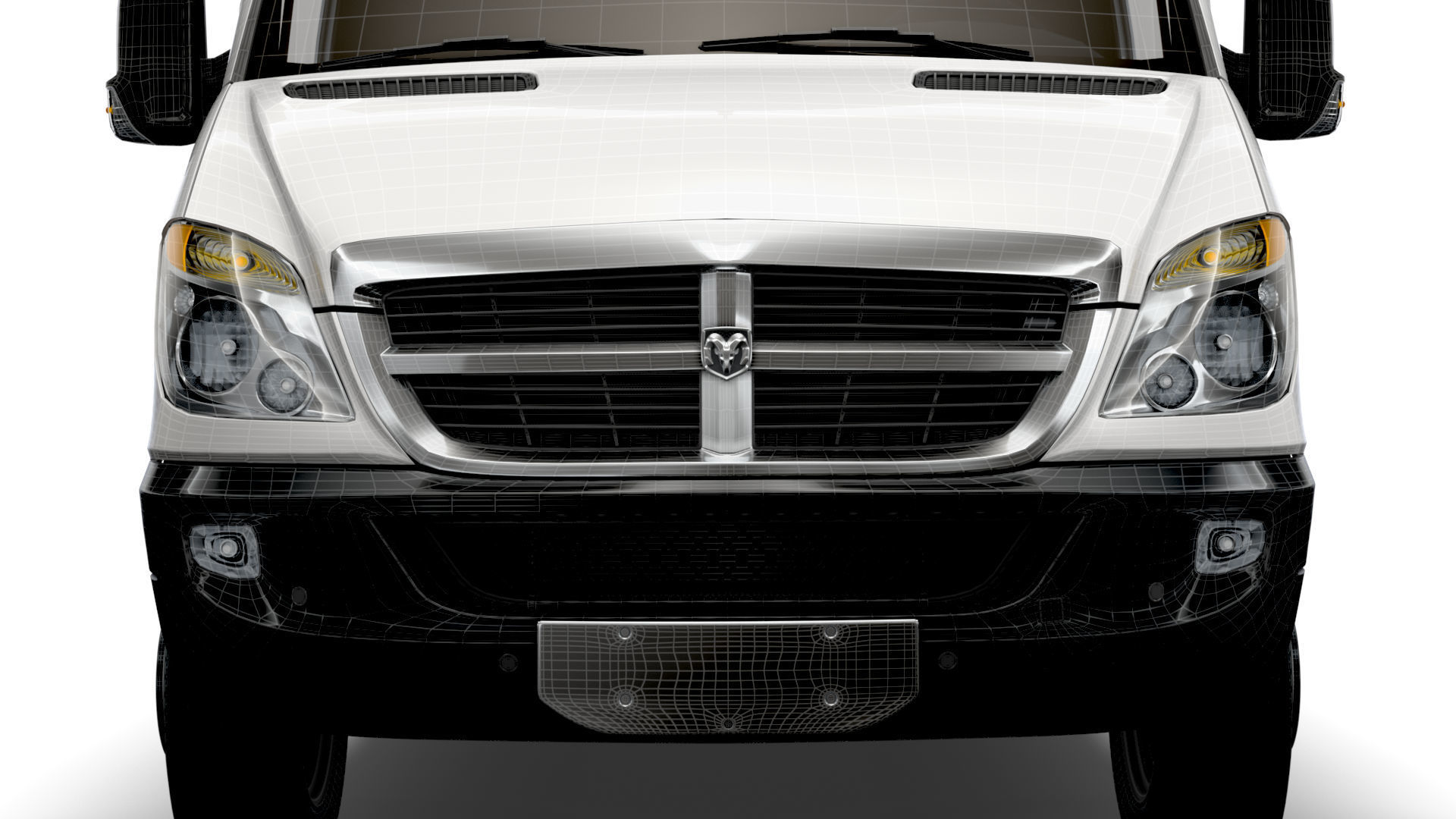 Dodge Sprinter Van L2H2 2009 3D model_19