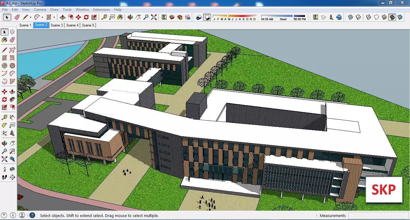 Sketchup School and University AA1 Free 3D model