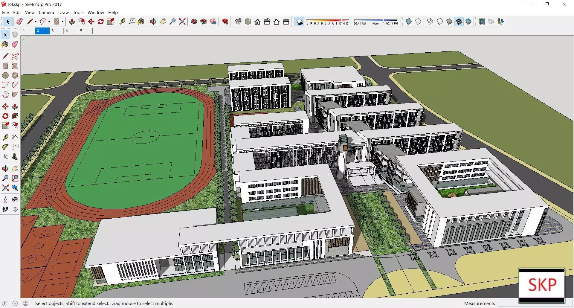 Sketchup School and University B4 3D model