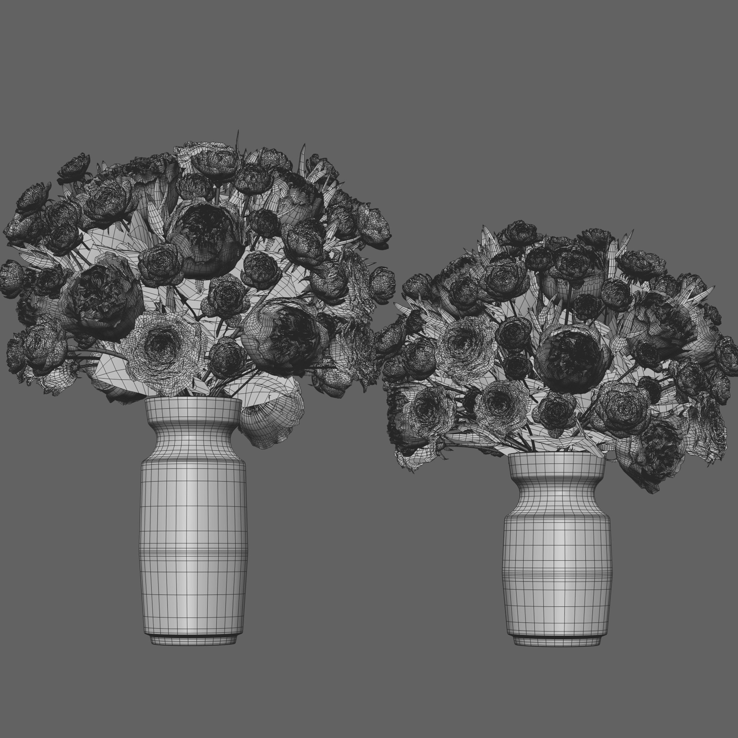 Flower Set 034 3D model_5