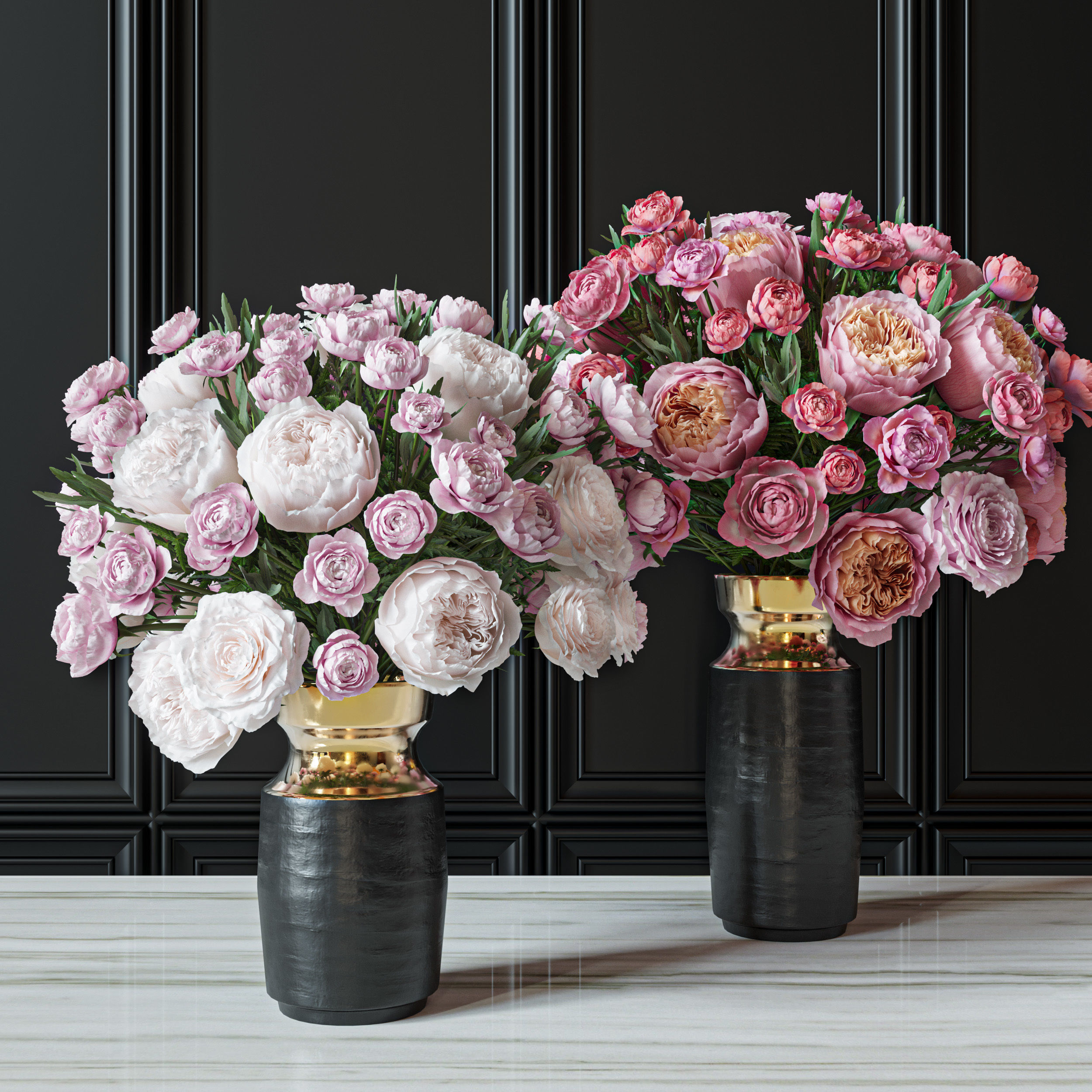 Flower Set 034 3D model_2