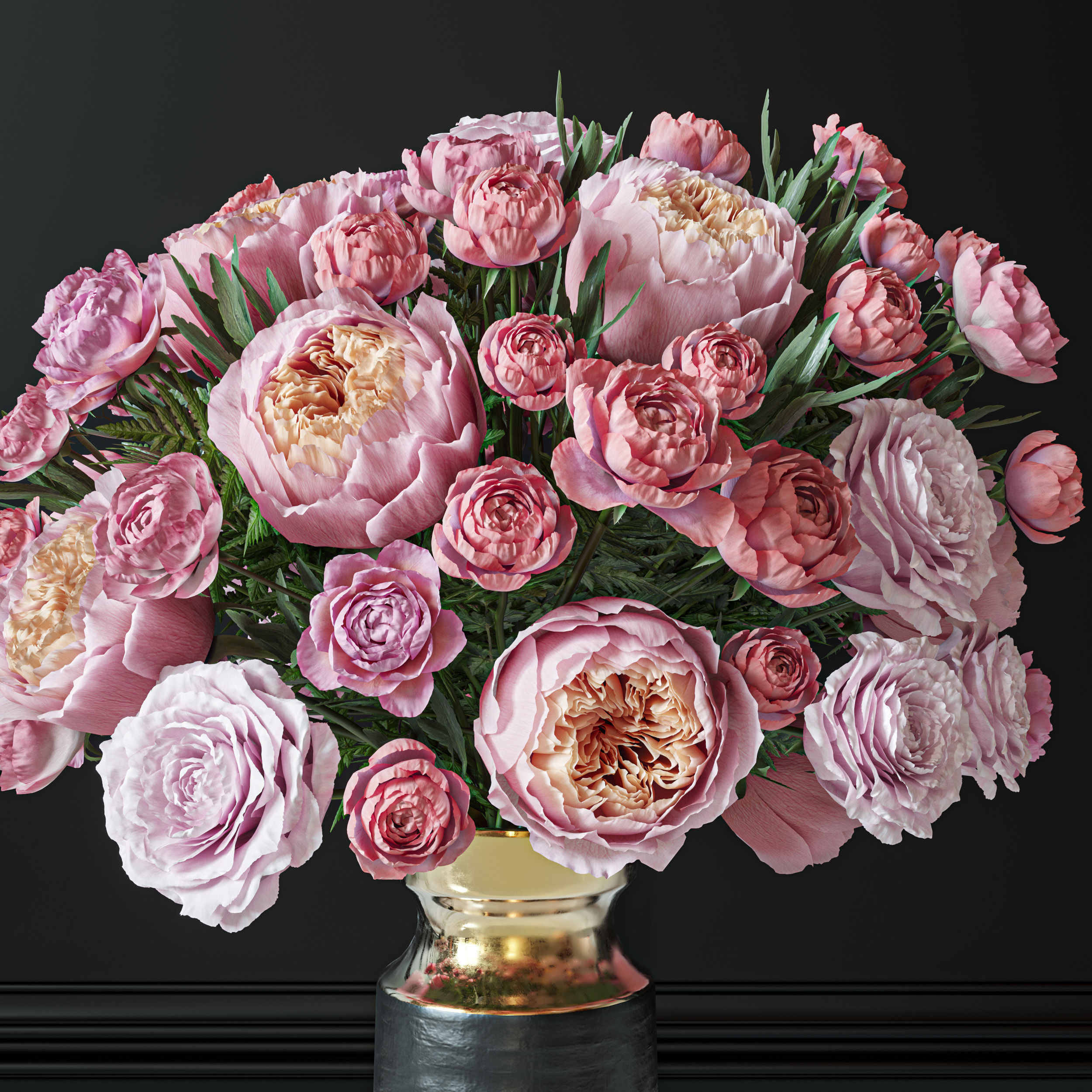 Flower Set 034 3D model_4