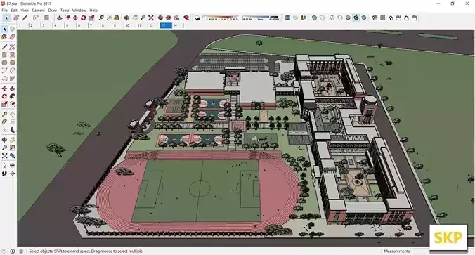 Sketchup School and University B7