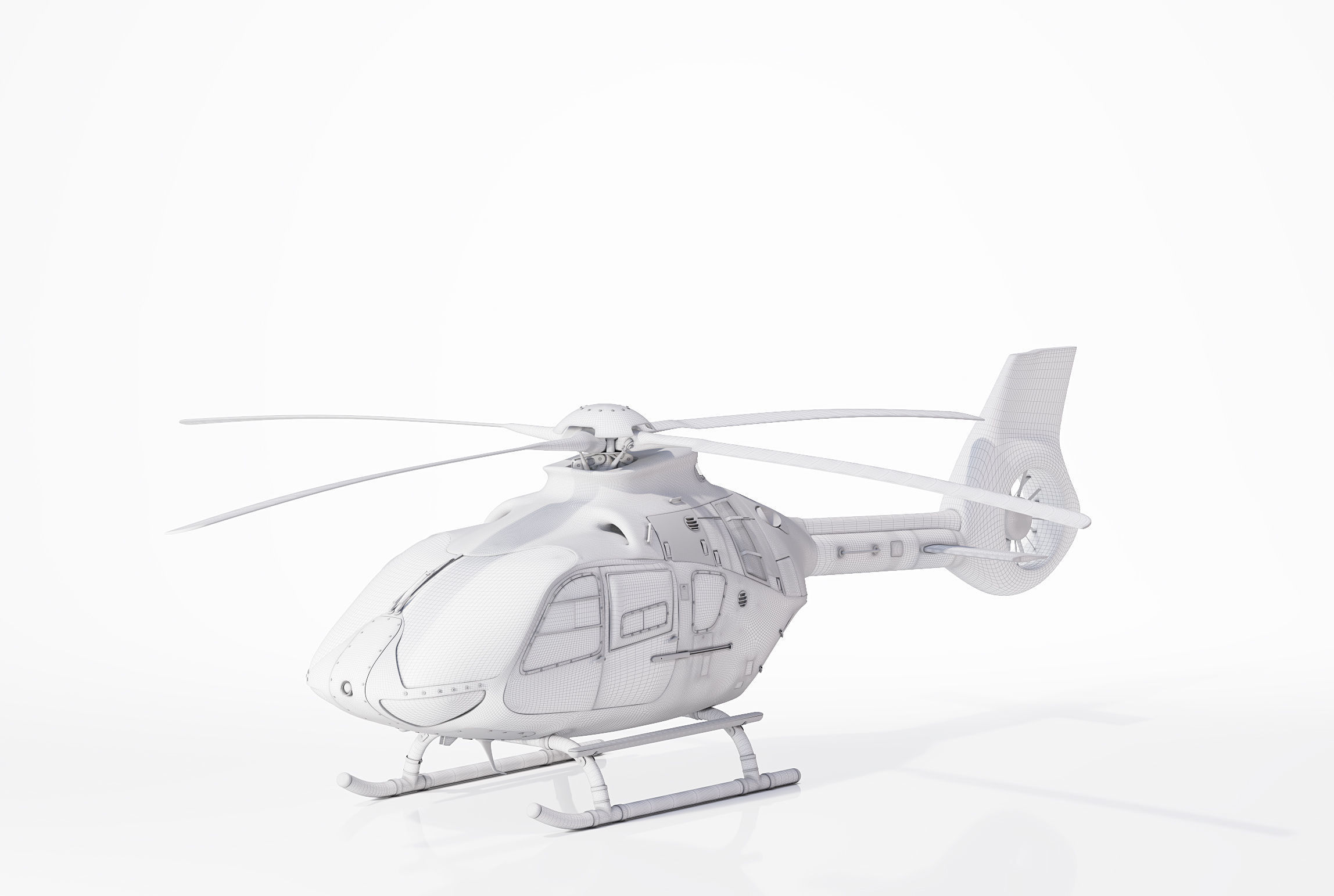 Airbus Helicopter H135 Civil 3D model_7