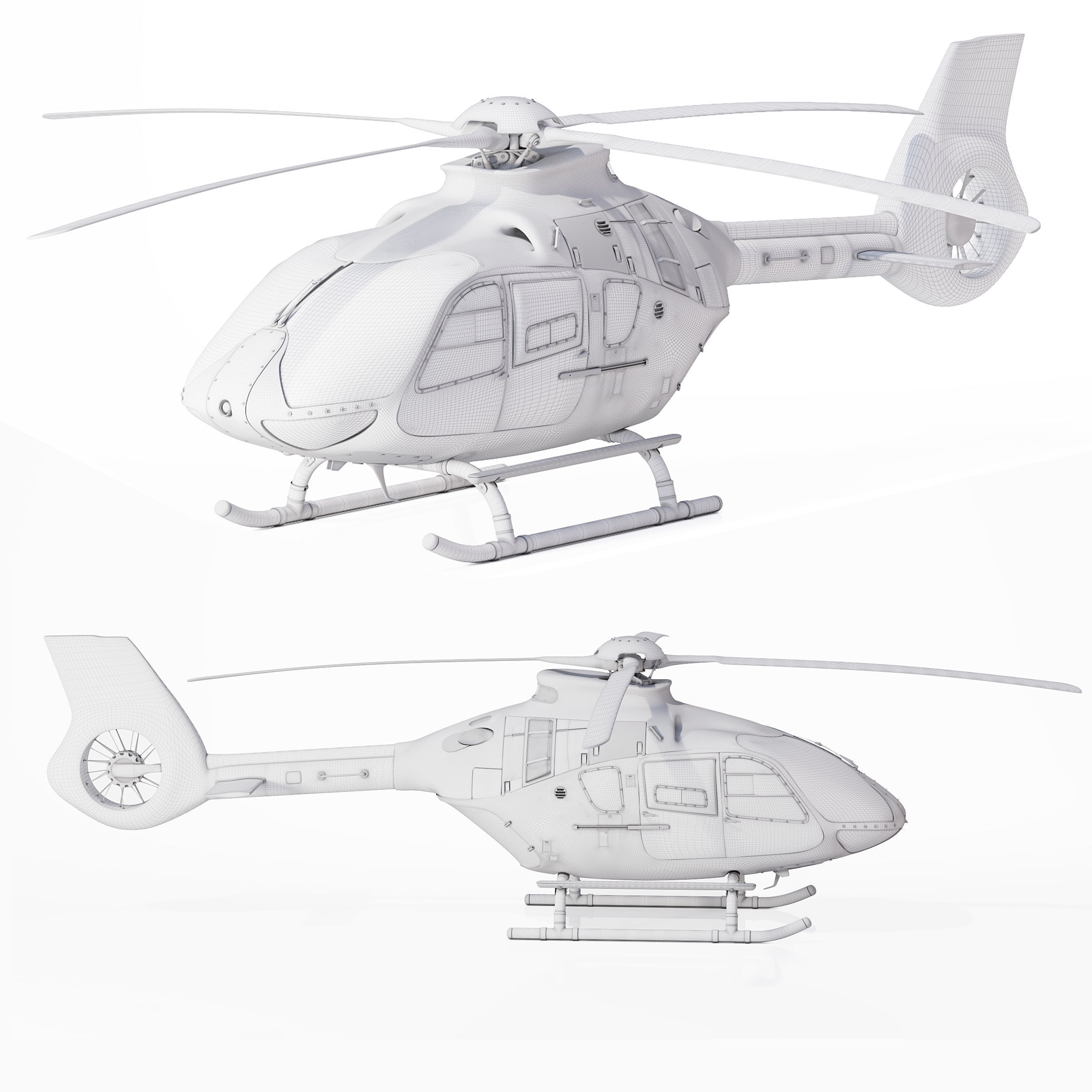 Airbus Helicopter H135 Civil 3D model_8