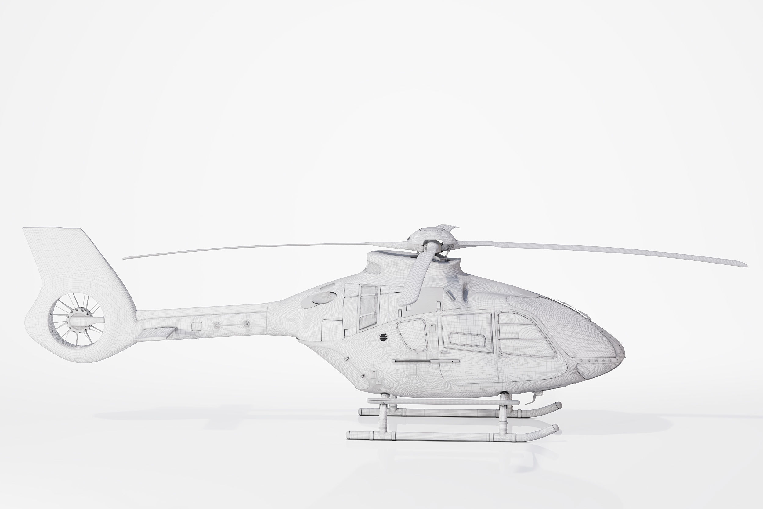 Airbus Helicopter H135 Civil 3D model_6