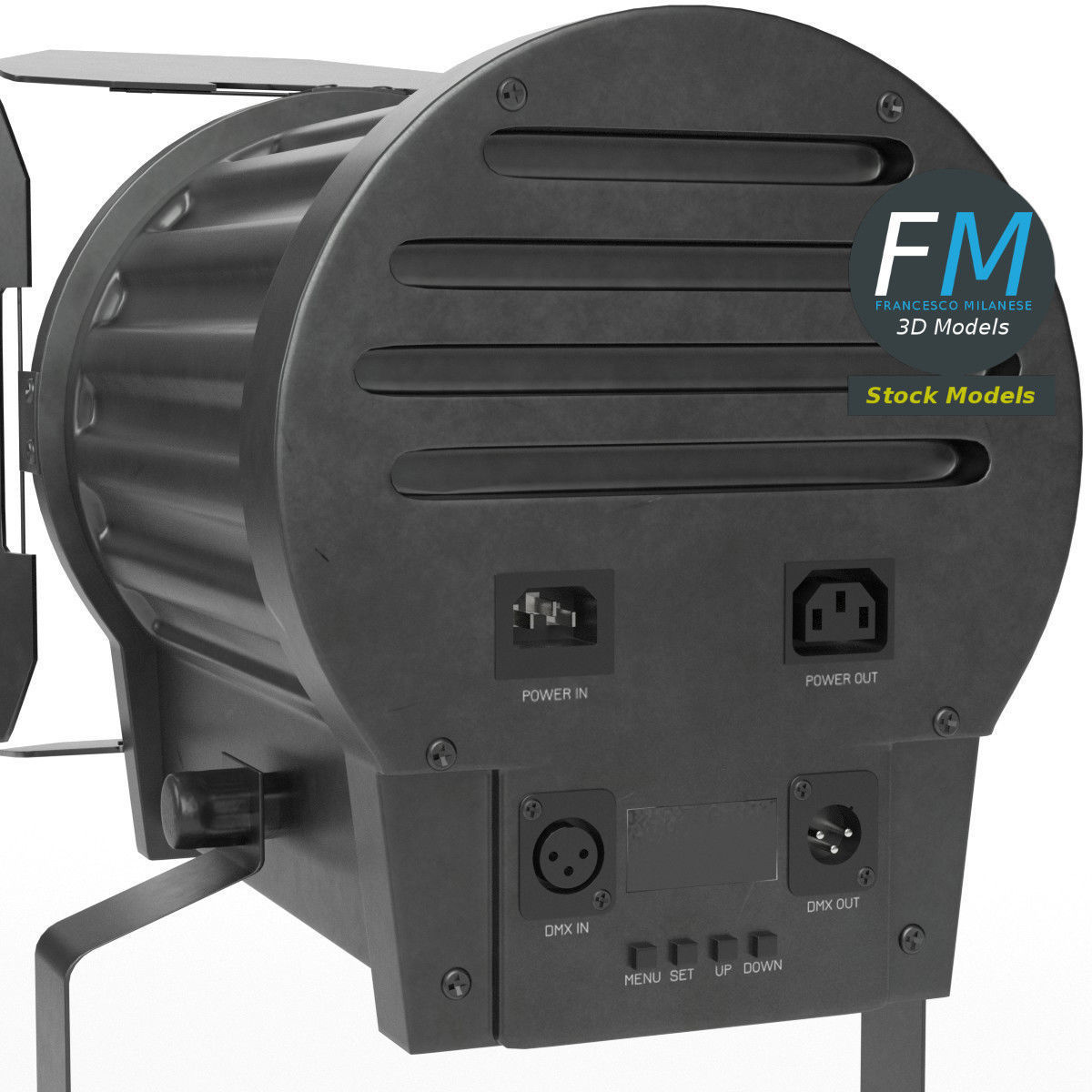 DMX stage light on tripod 1 3D model_2