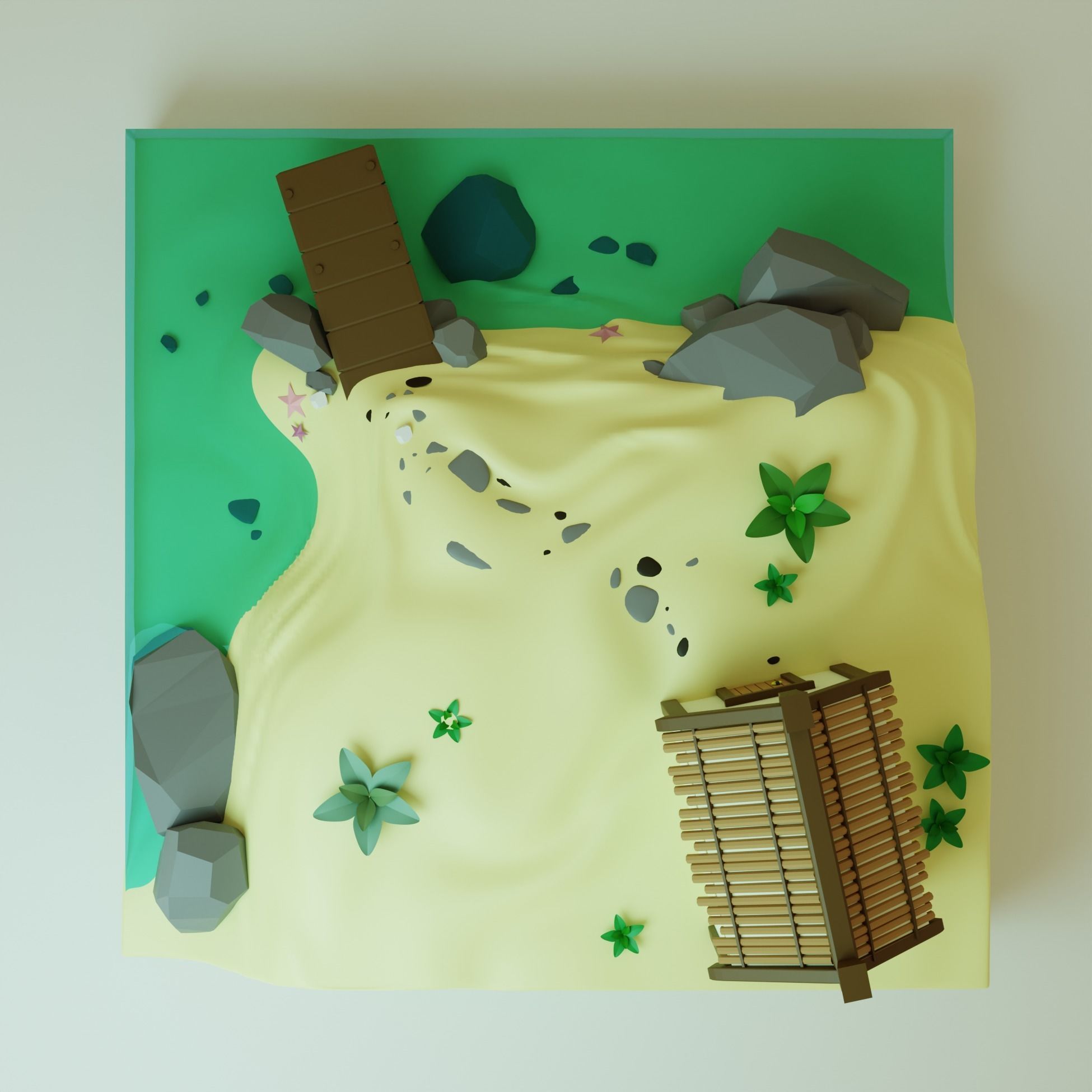 luxury ilend PBR low-poly game ready Low-poly 3D model 3D model_2