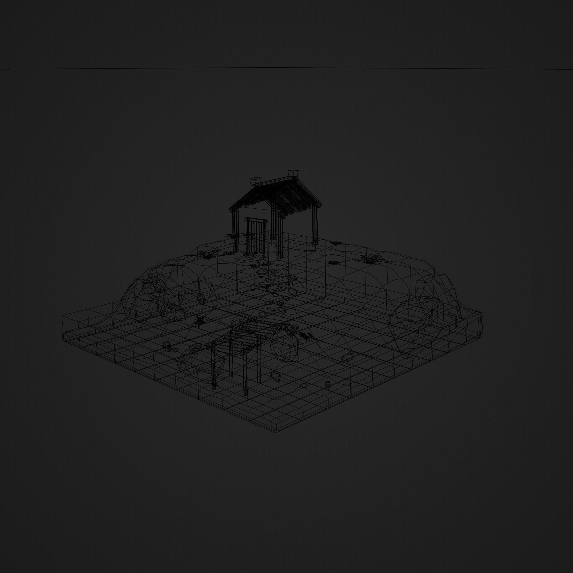 luxury ilend PBR low-poly game ready Low-poly 3D model 3D model_8