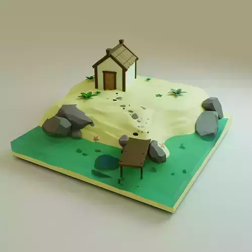luxury ilend PBR low-poly game ready Low-poly 3D model 3D model