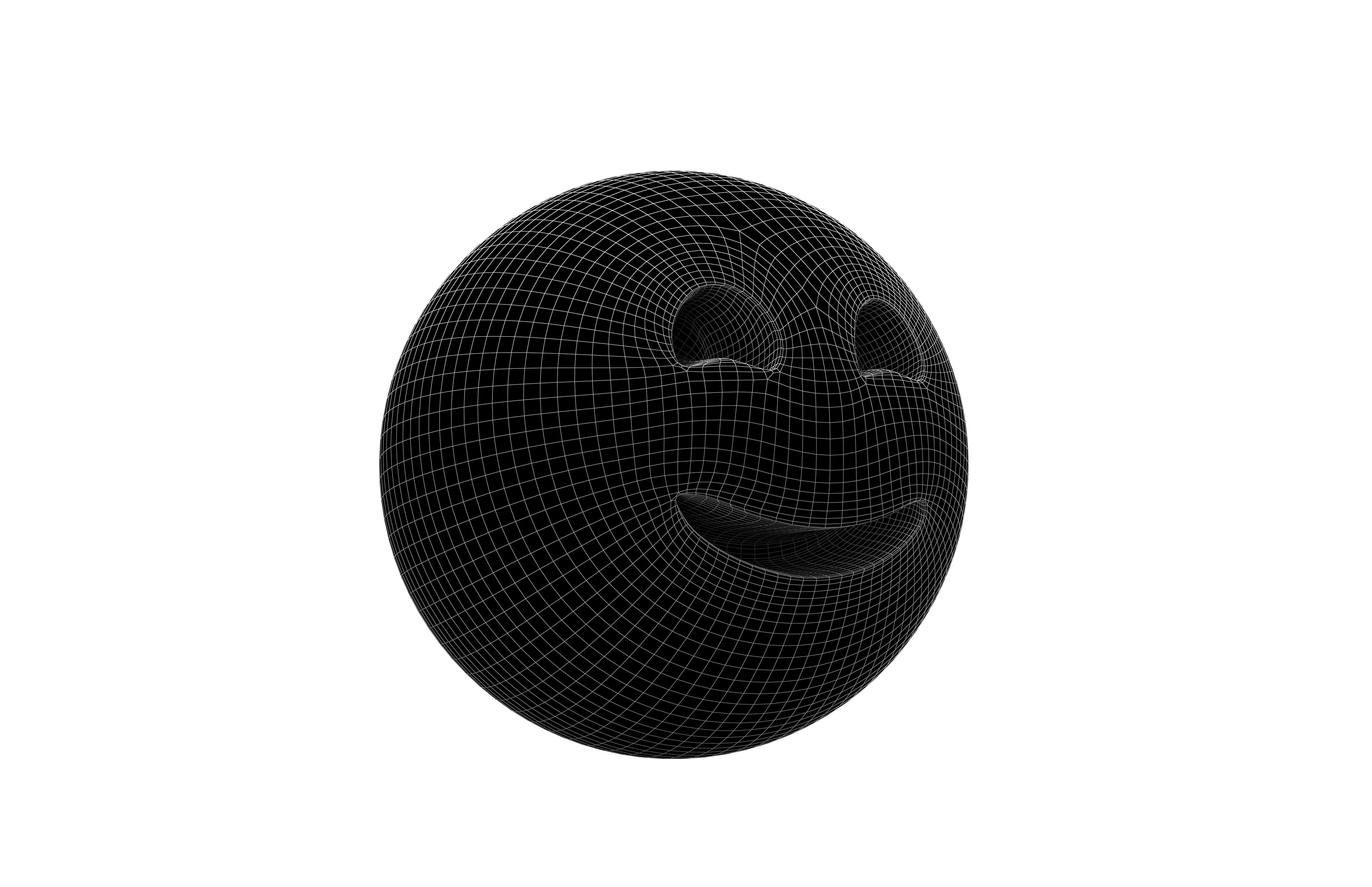 Smiling Face With Smiling Eyes 04 Low-poly 3D model_5