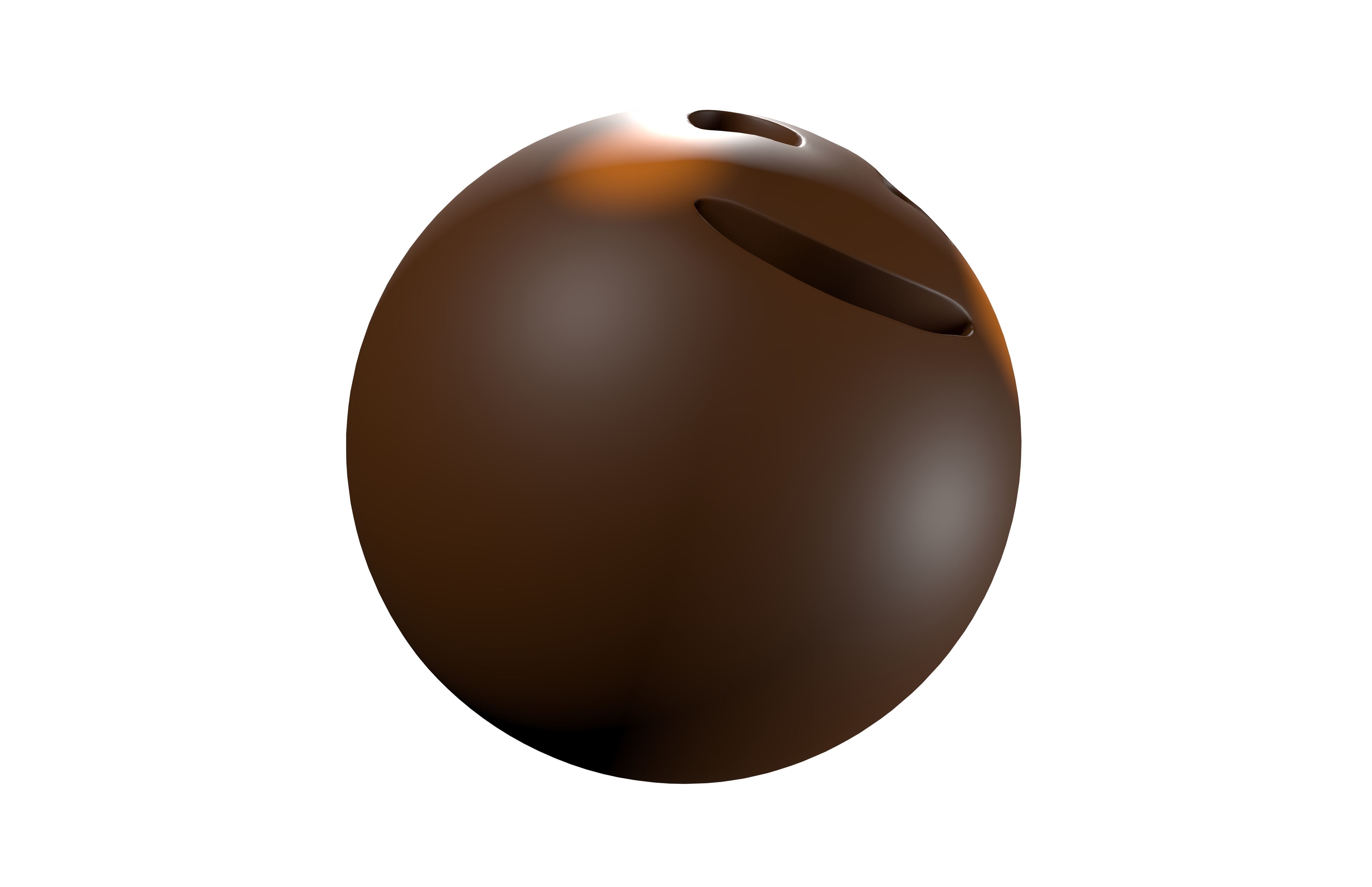 Smiling Face With Smiling Eyes 04 Low-poly 3D model_3