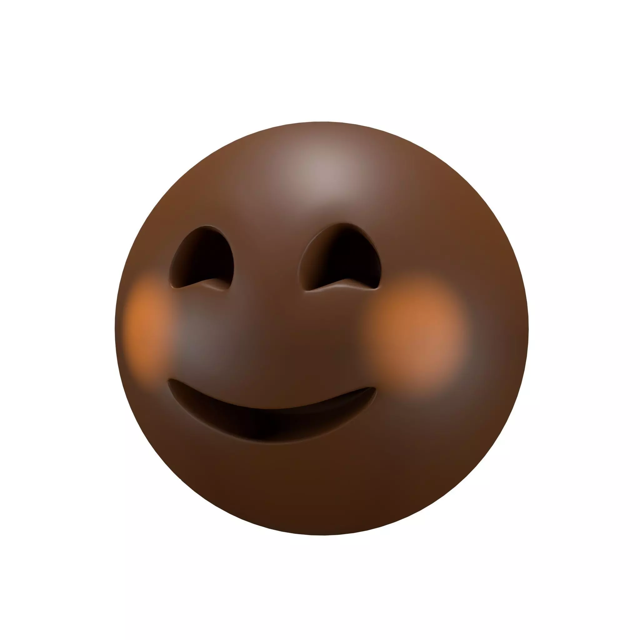 Smiling Face With Smiling Eyes 04 Low-poly 3D model_0